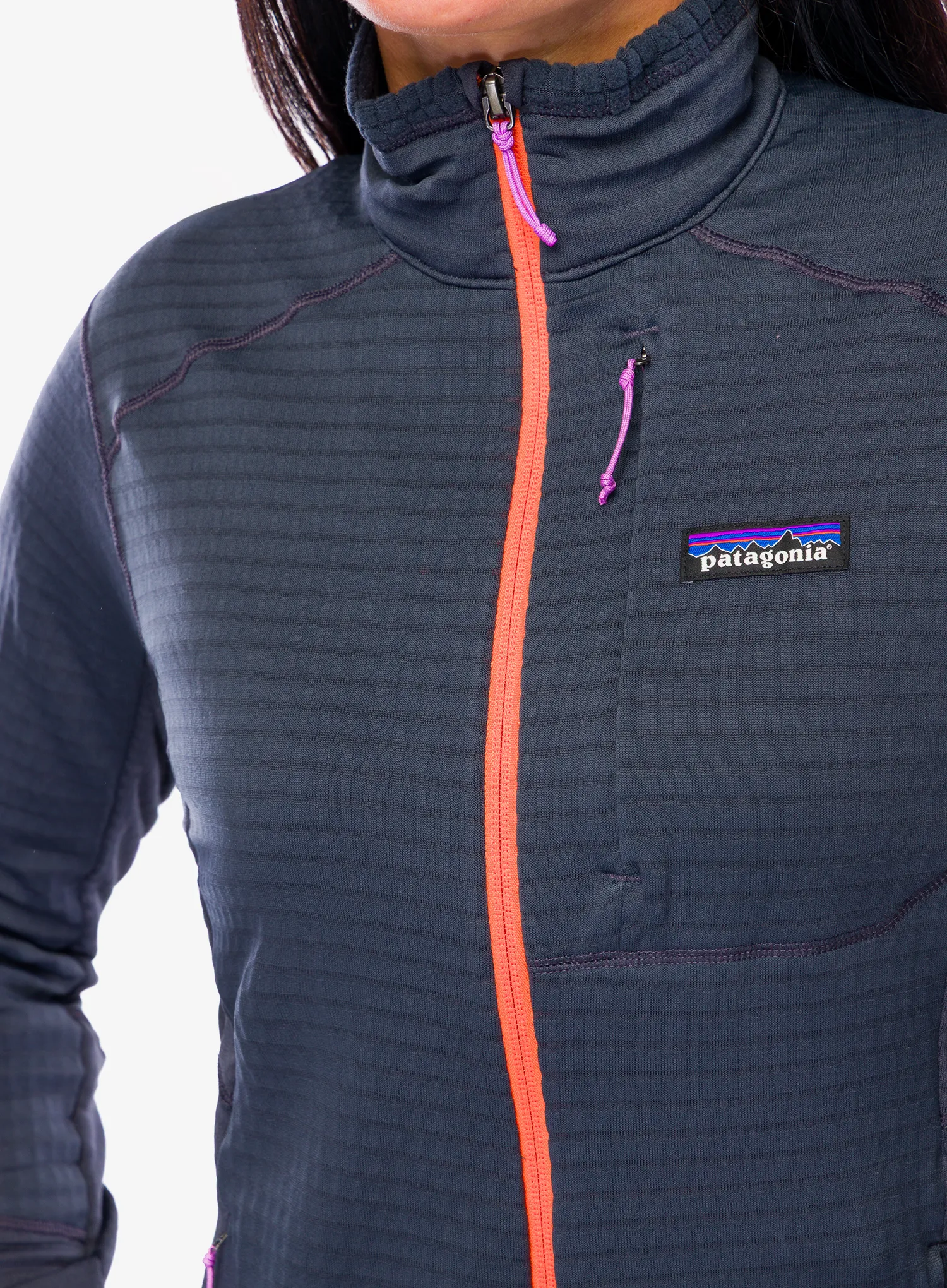 Ženski flis Patagonia R1 Hybrid Jacket - smolder blue