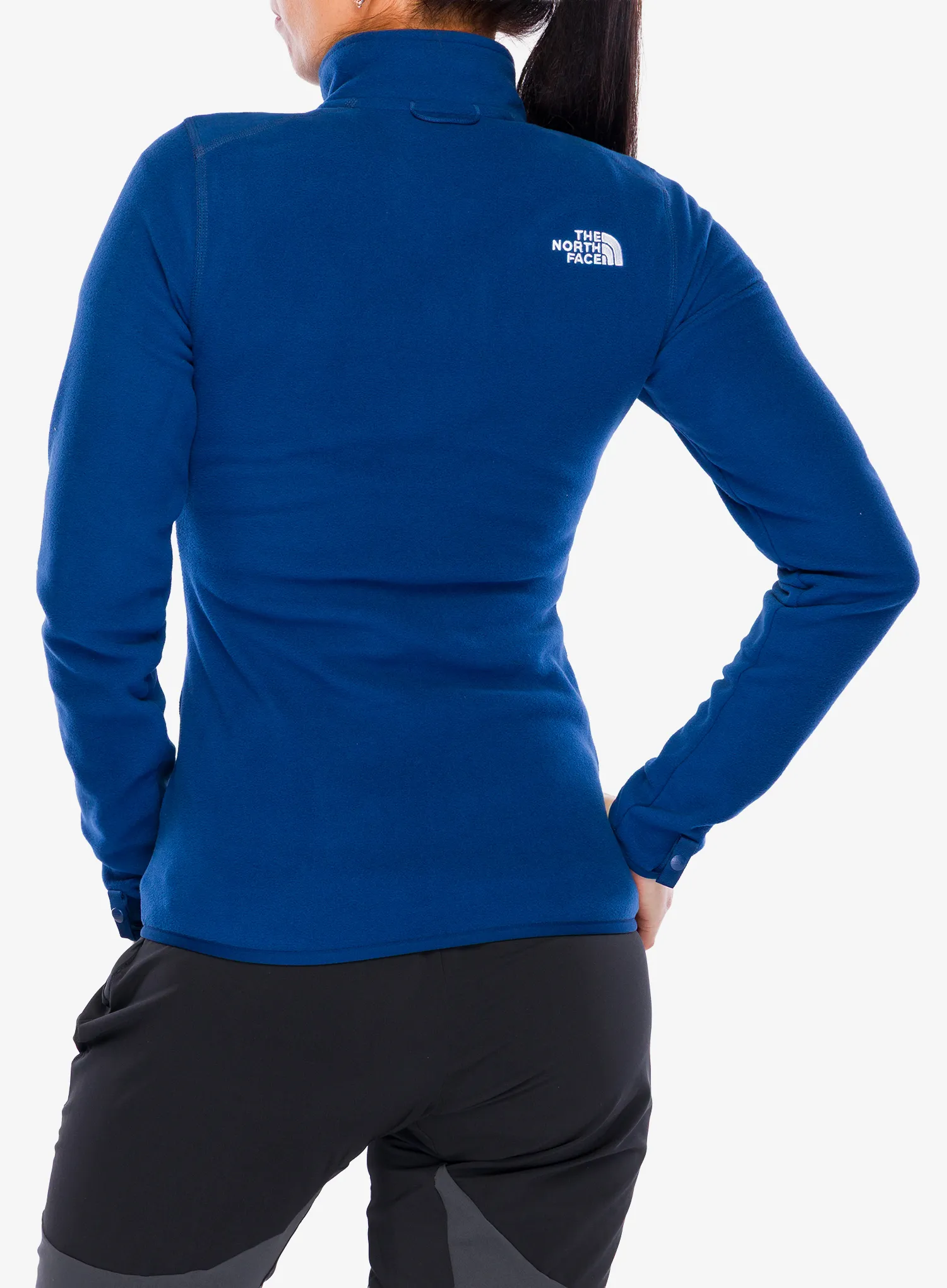 Ženski flis The North Face 100 Glacier FZ - estate blue