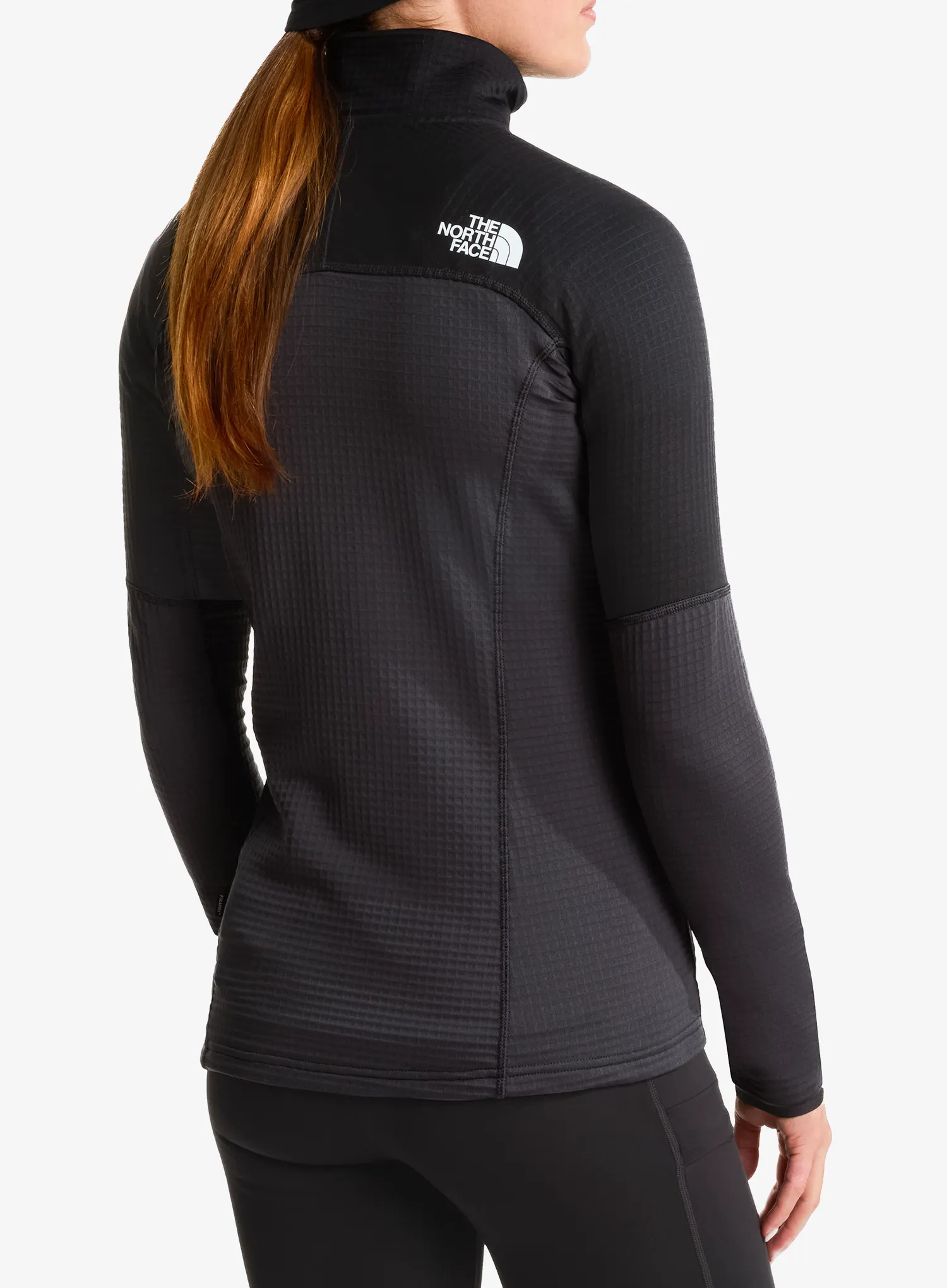 Ženski flis The North Face Polartec Powergrid Stormgap Jacket - asphalt grey/black