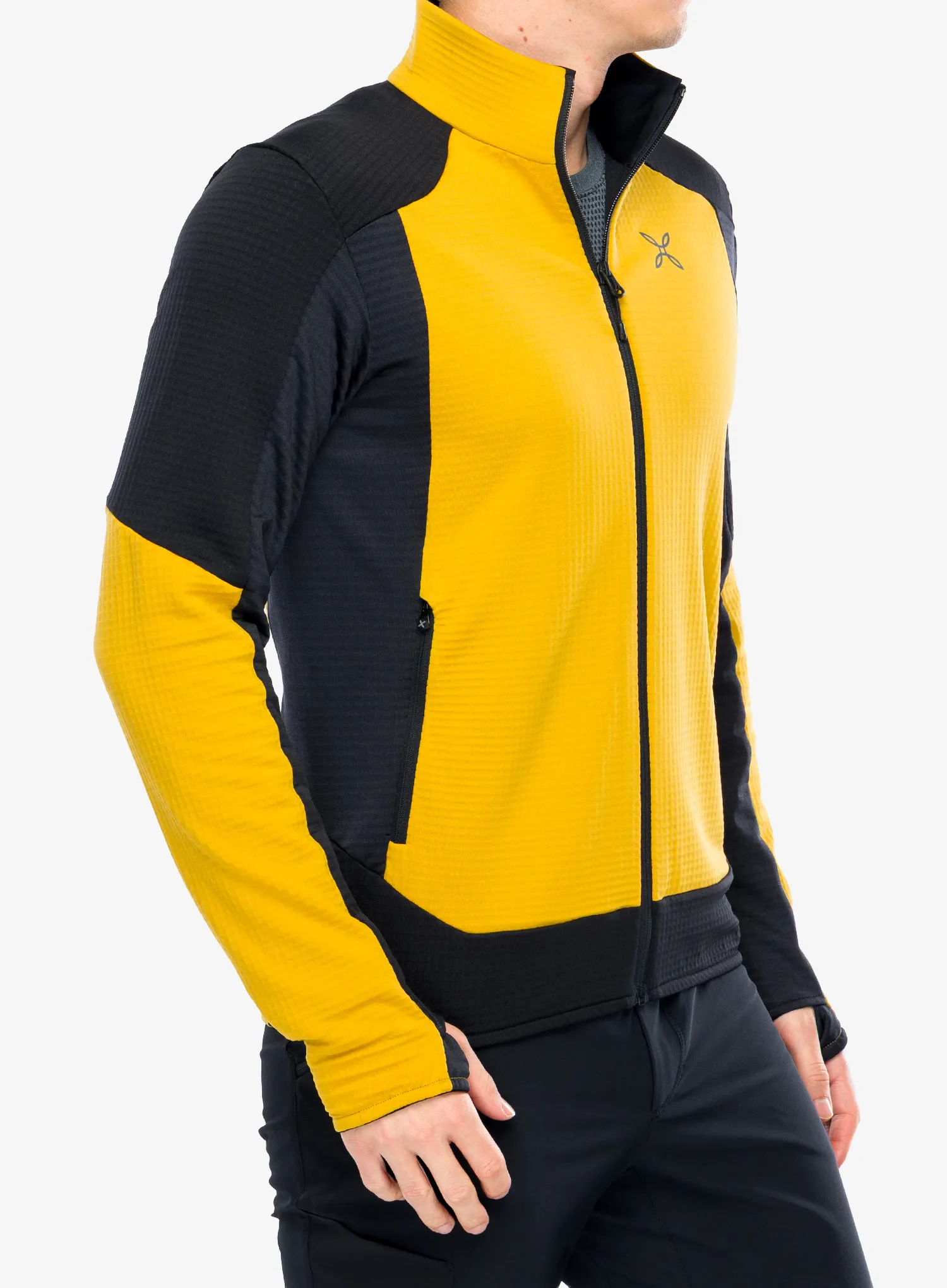Flis Montura Stretch Color Maglia - mustard