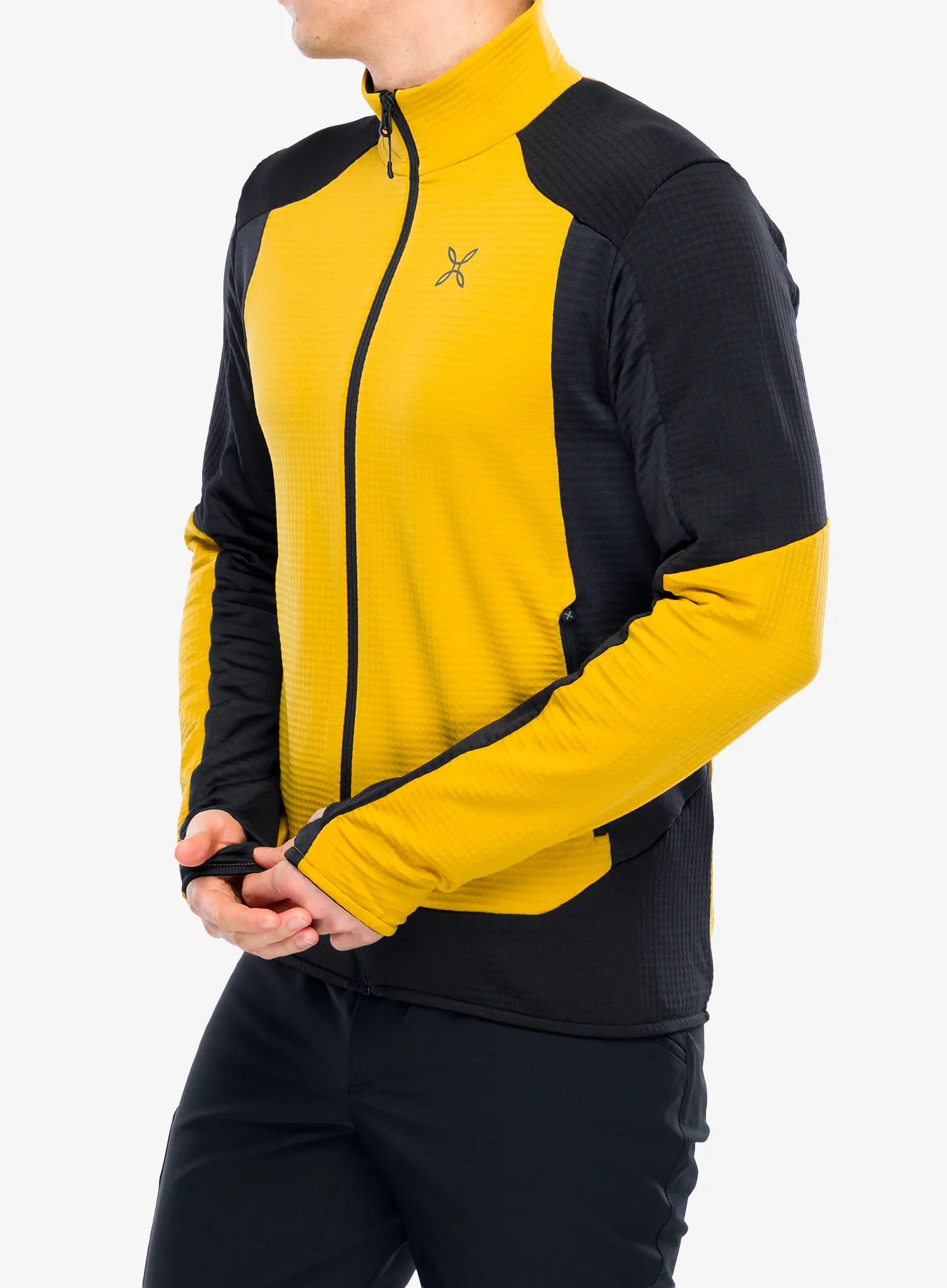 Flis Montura Stretch Color Maglia - mustard
