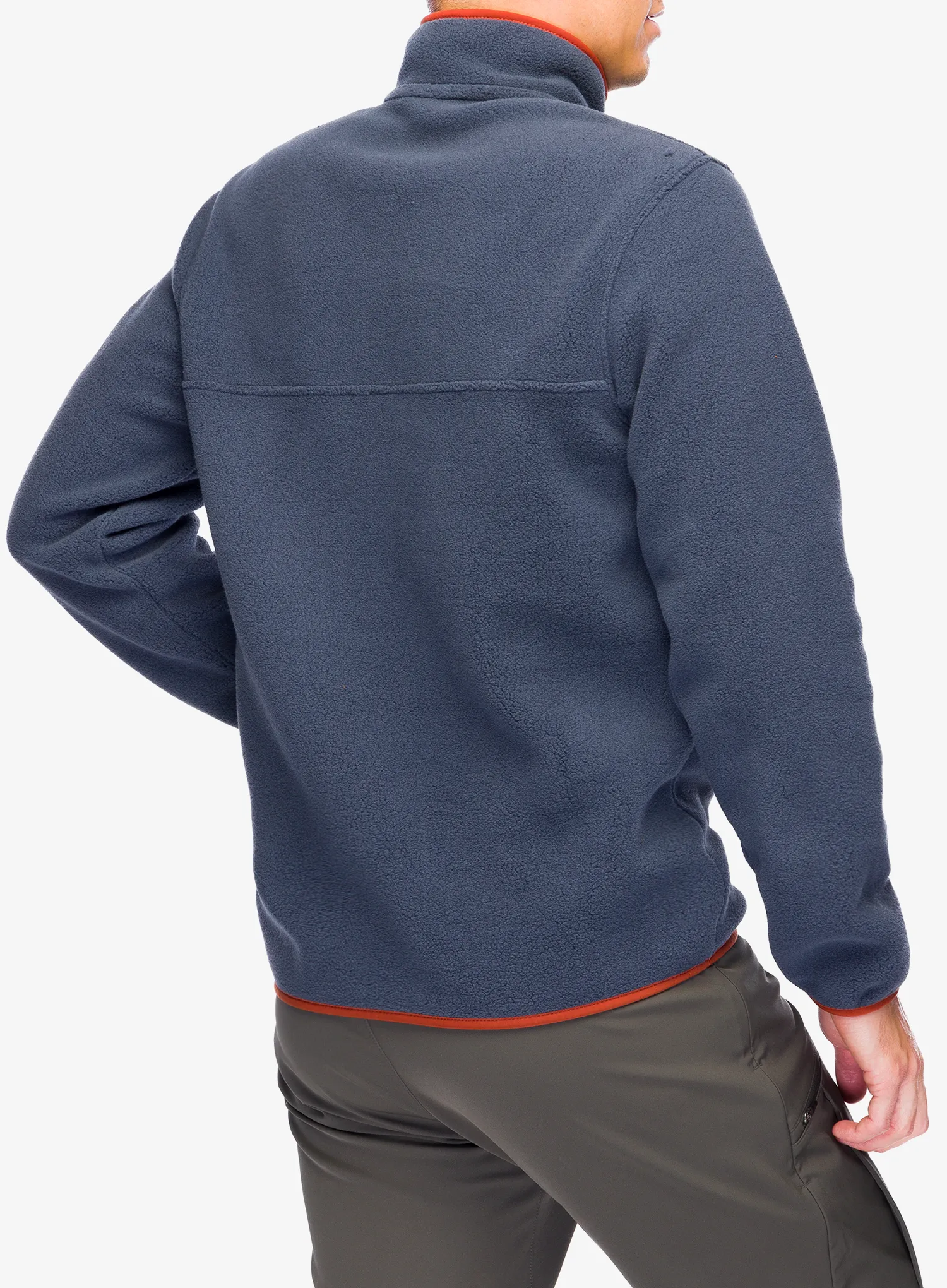 Flis Patagonia Lightweight Synch Snap-T Pullover - smolder blue/burnished red