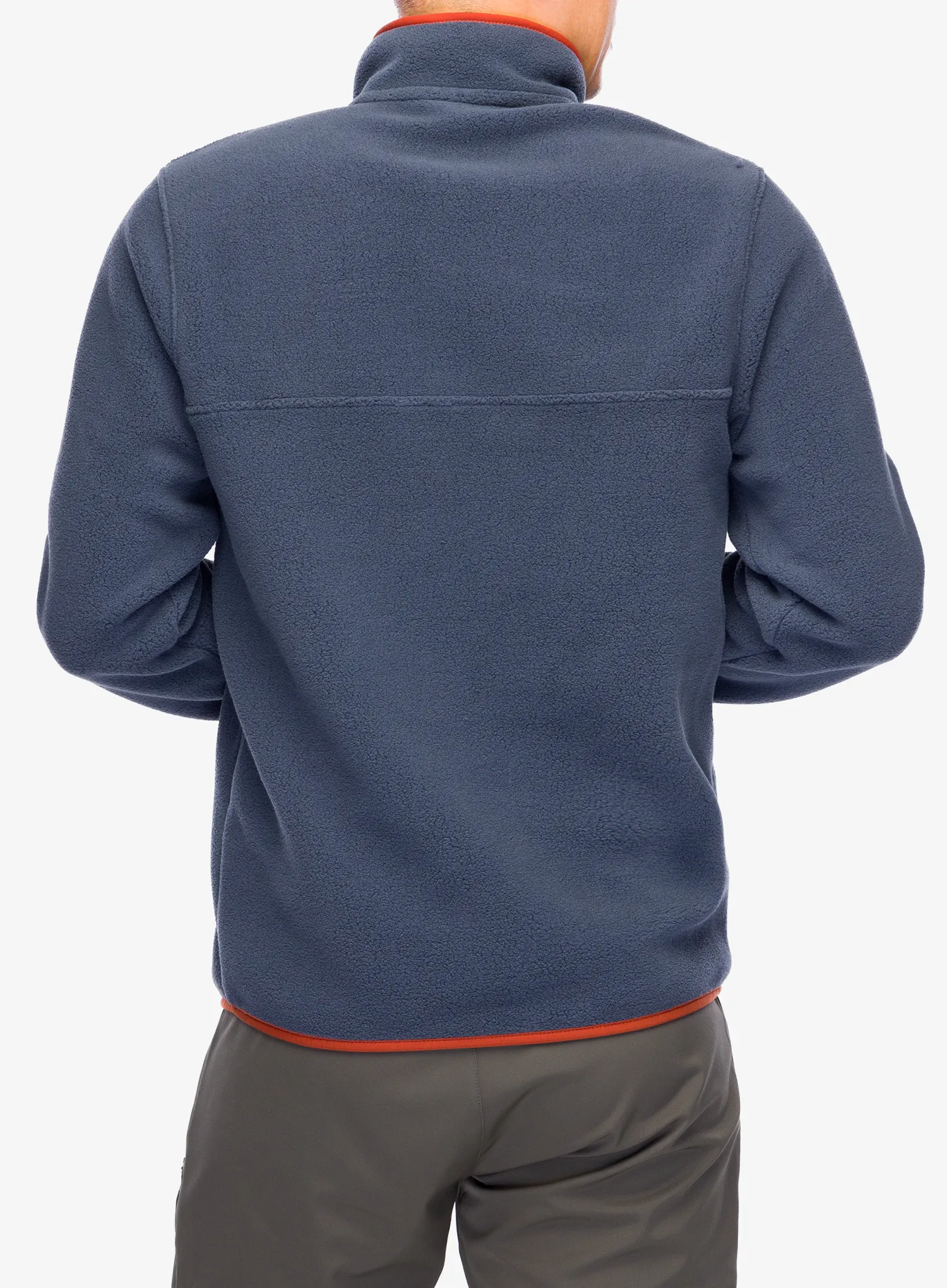 Flis Patagonia Lightweight Synch Snap-T Pullover - smolder blue/burnished red
