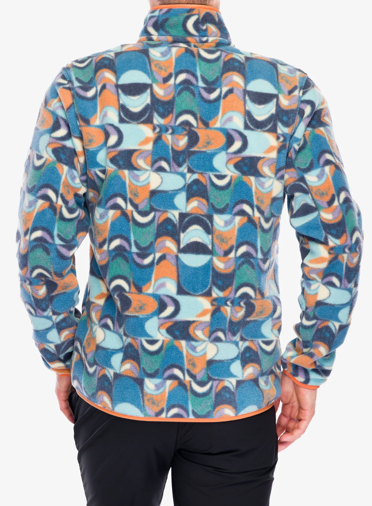 Flis Patagonia Lightweight Synch Snap-T Pullover - swallowtail geo/still blue