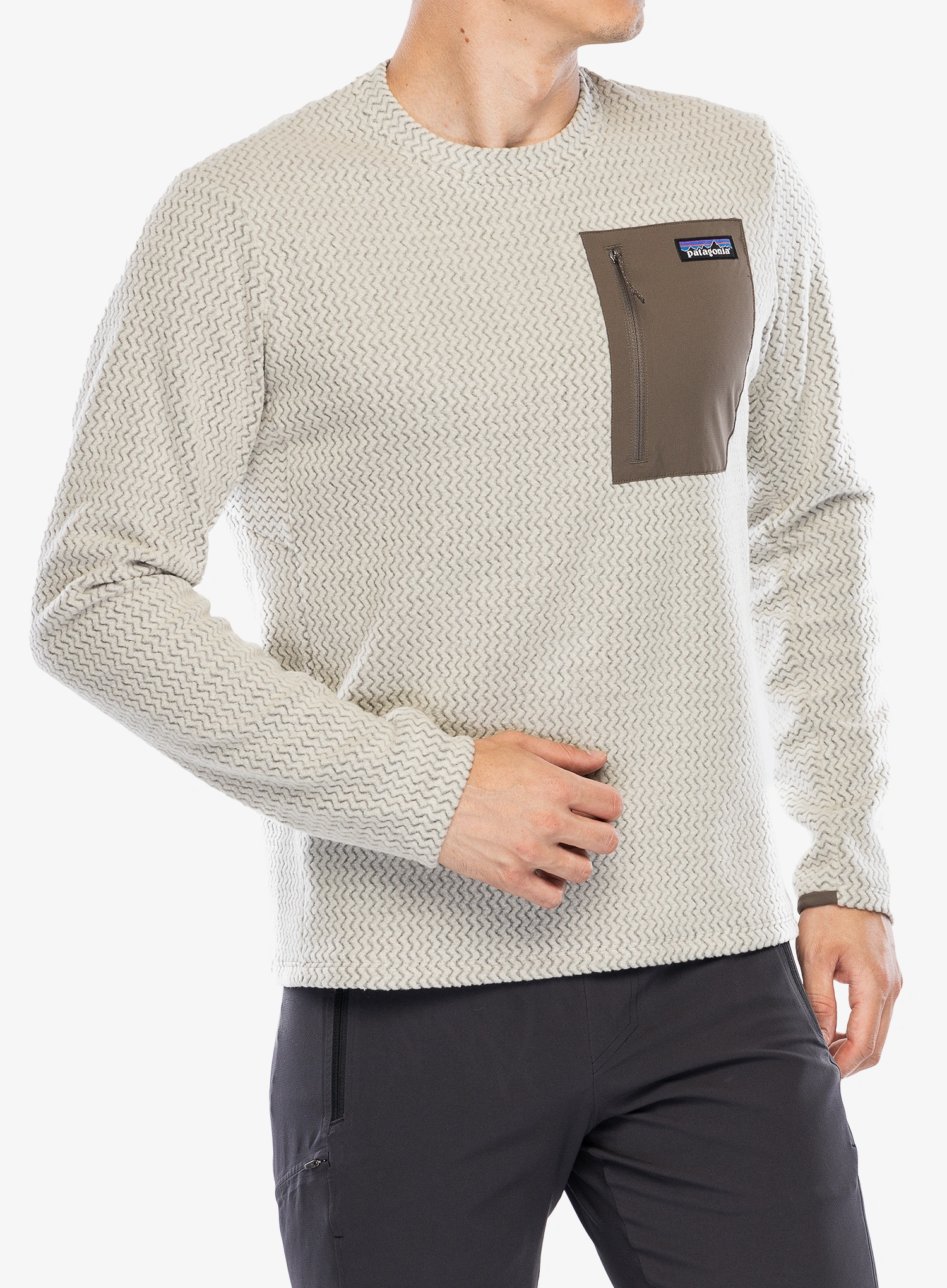 Flis Patagonia R1 Air Crew - pelican