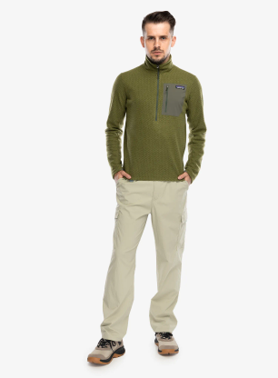 Flis Patagonia R1 Air Zip Neck - caper green