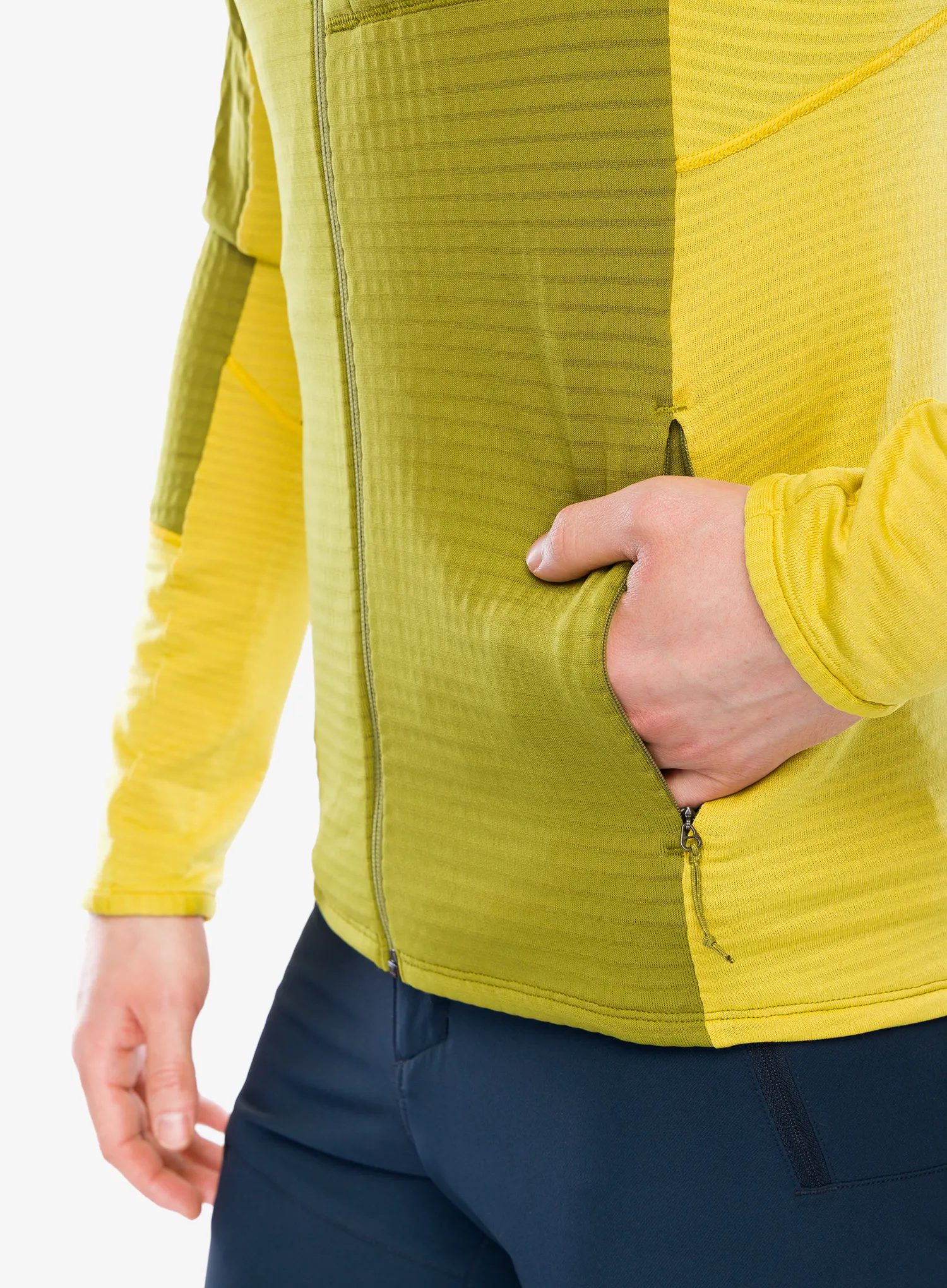Flis Patagonia R1 Hybrid Jacket - graze green