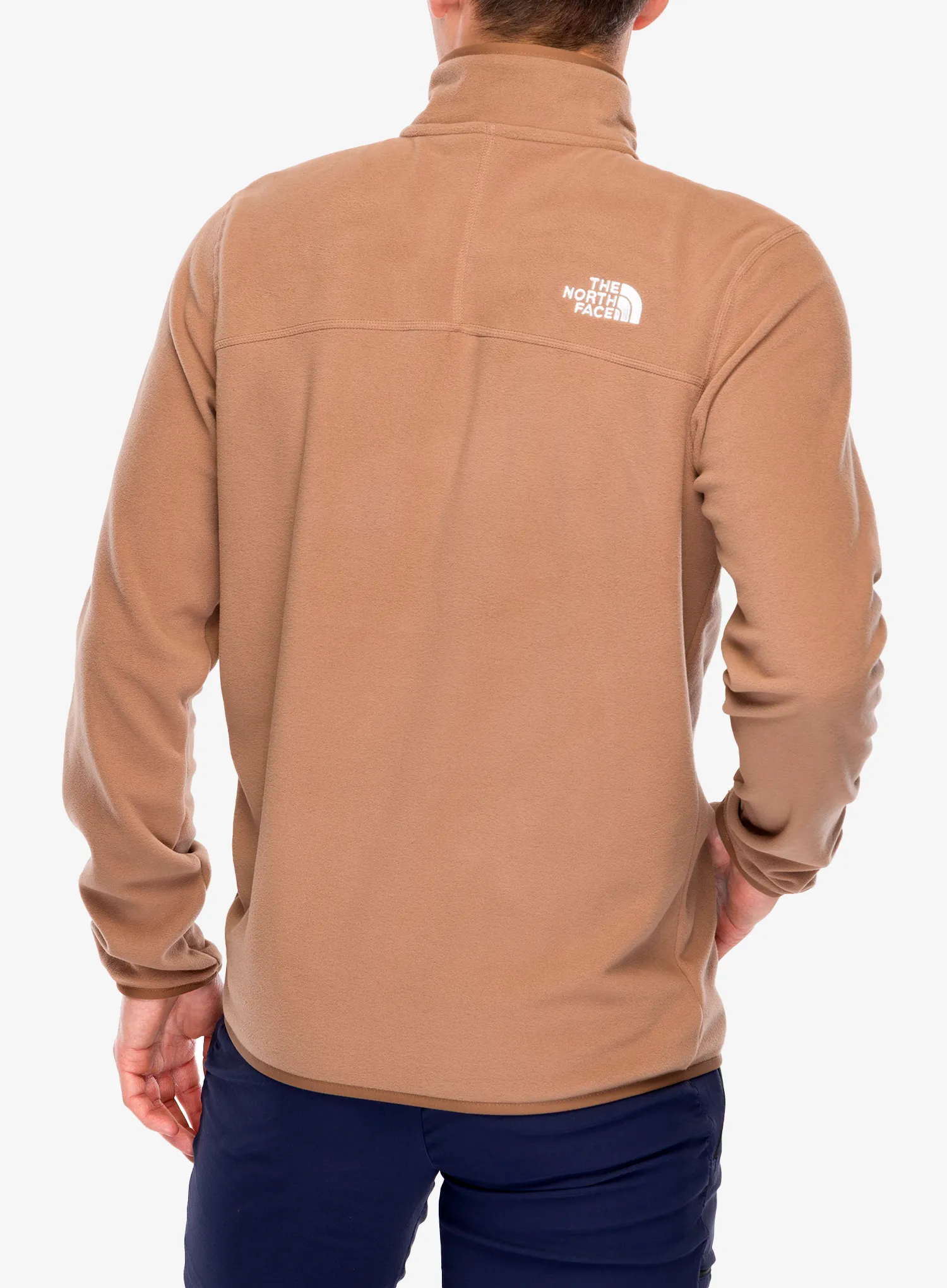 Flis The North Face 100 Glacier 1/4 Zip - latte