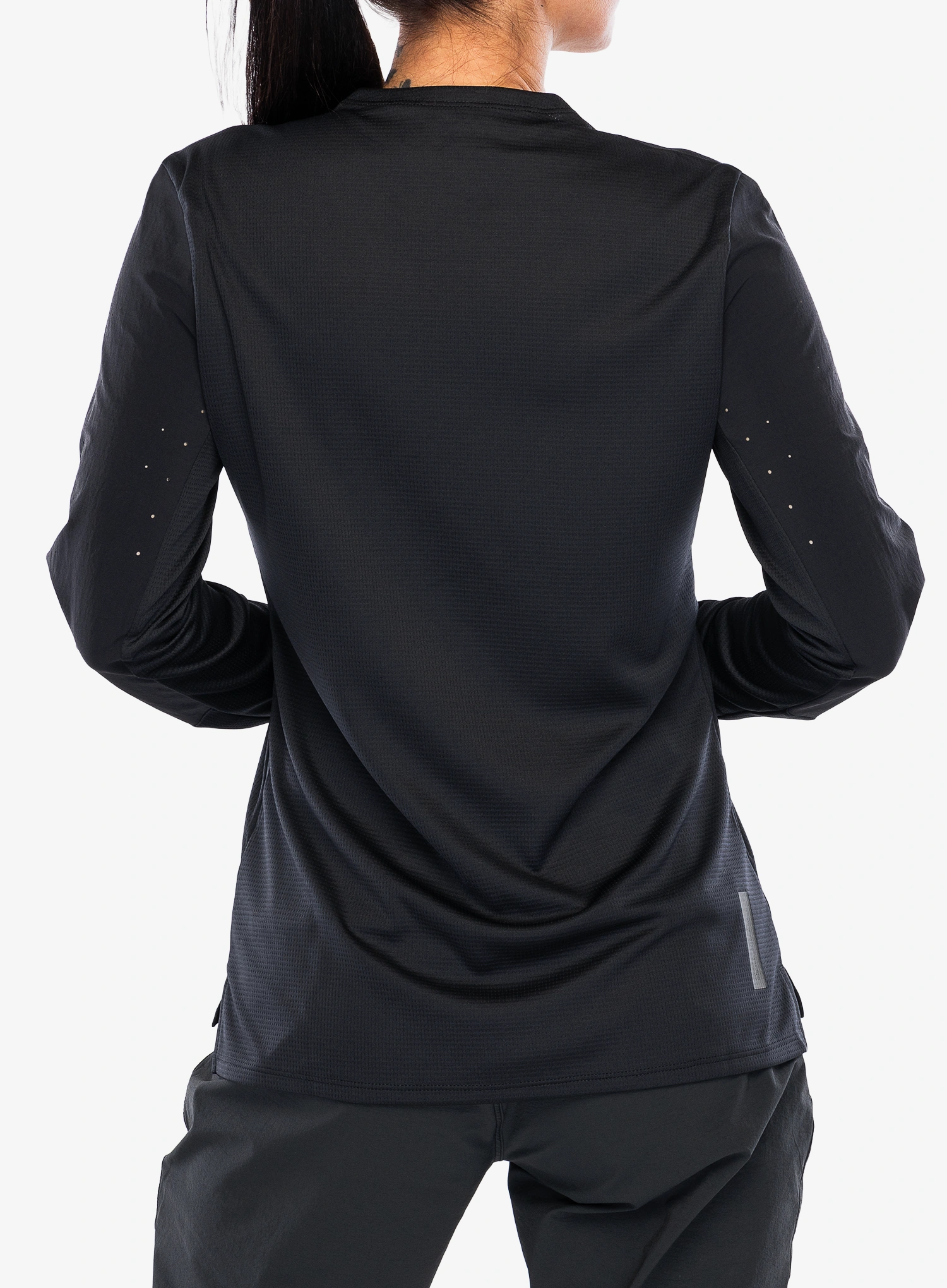 Ženska kolesarska jopa Fox Defend LS Jersey - black