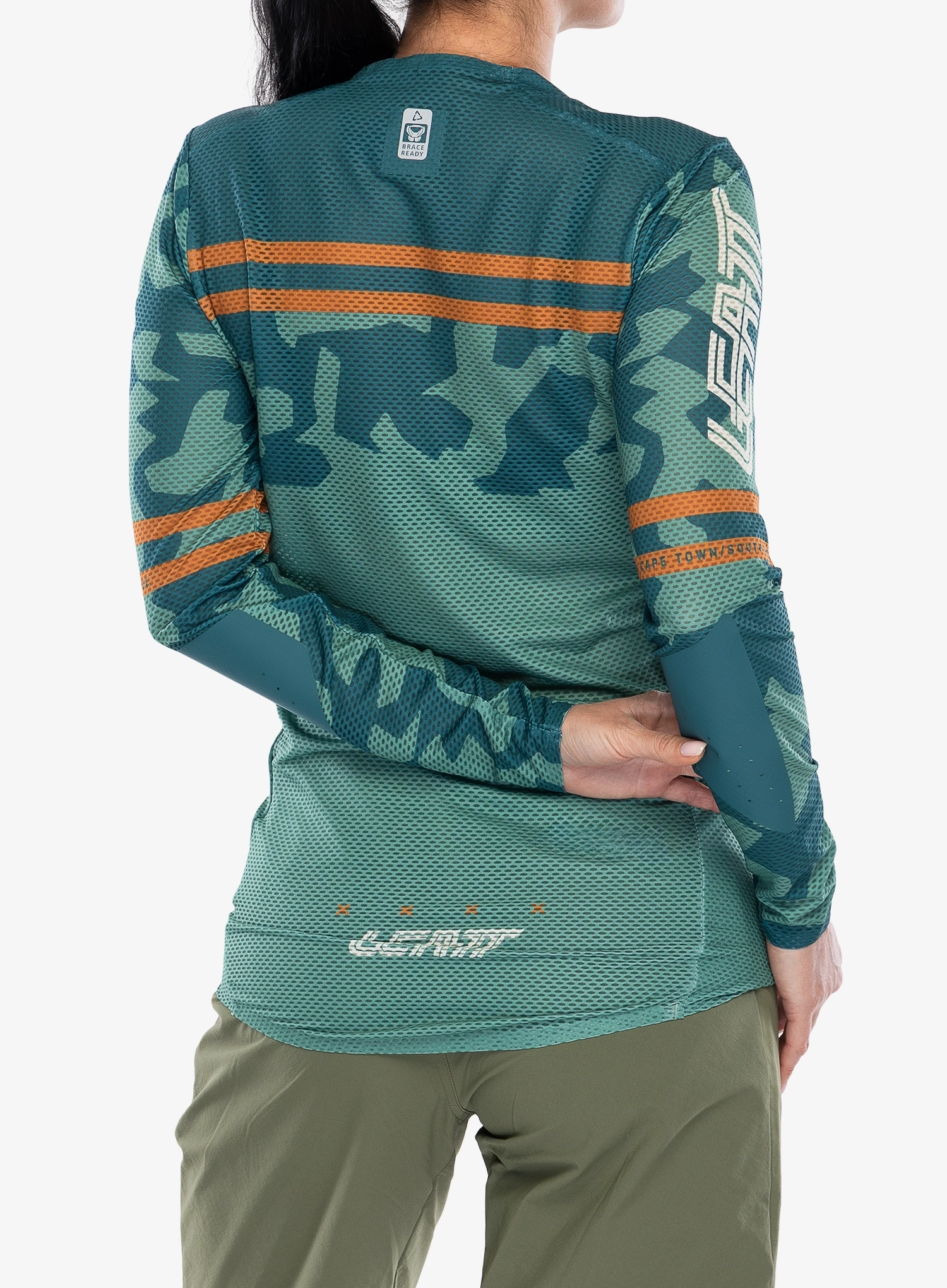 Ženska kolesarska jopa Leatt Jersey MTB Gravity 4.0 - lagoon