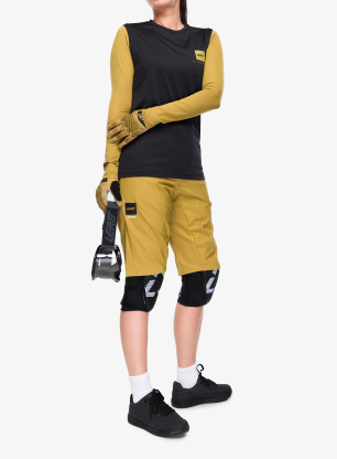 Ženska kolesarska jopa Leatt MTB Gravity 2.0 Long Sleeve - ghost black