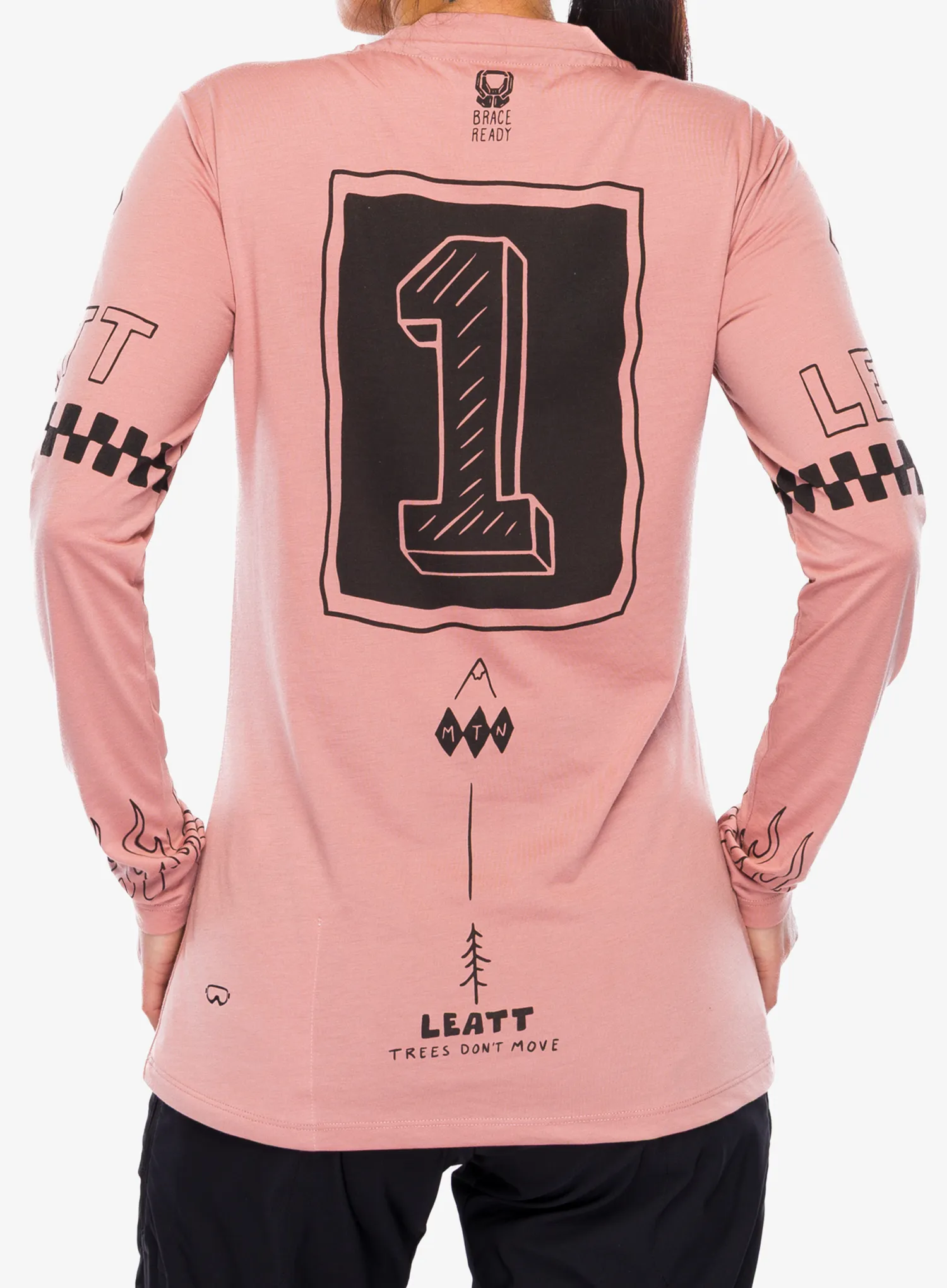 Ženska kolesarska jopa Leatt MTB Gravity 3.0 Long Sleeve - dusty pink