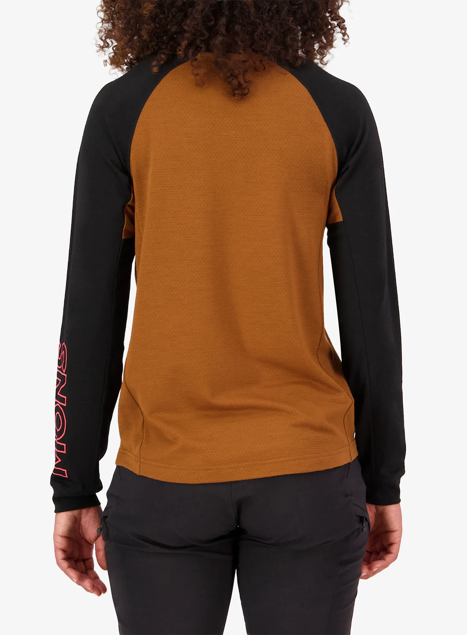 Ženska kolesarska jopa Mons Royale Tarn Merino Long Sleeve - caramel/black