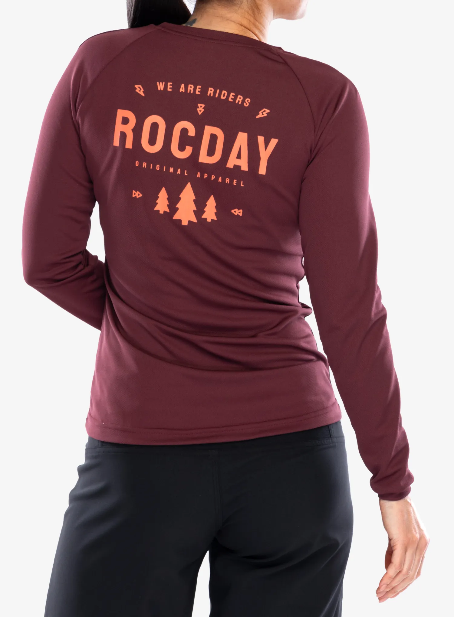 Ženska kolesarska jopa Rocday Patrol - burgundy