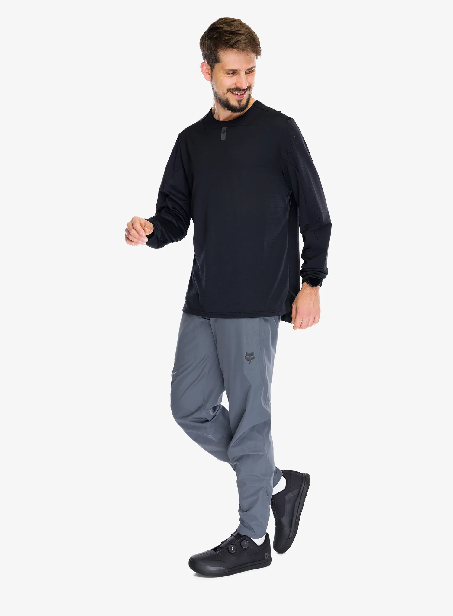 Kolesarska jopa Fox Defend LS Jersey - black