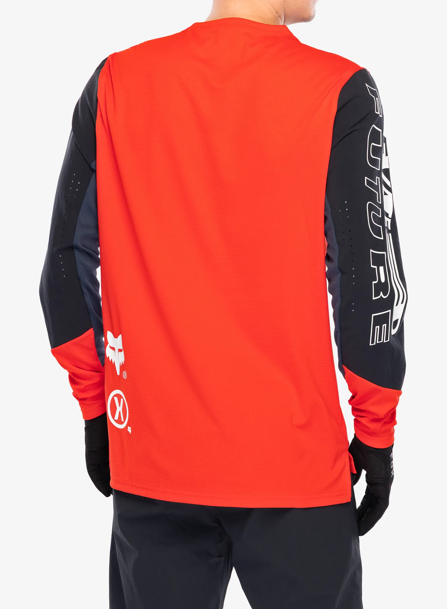 Kolesarska jopa Fox Defend LS Jersey Elevated - fluo red