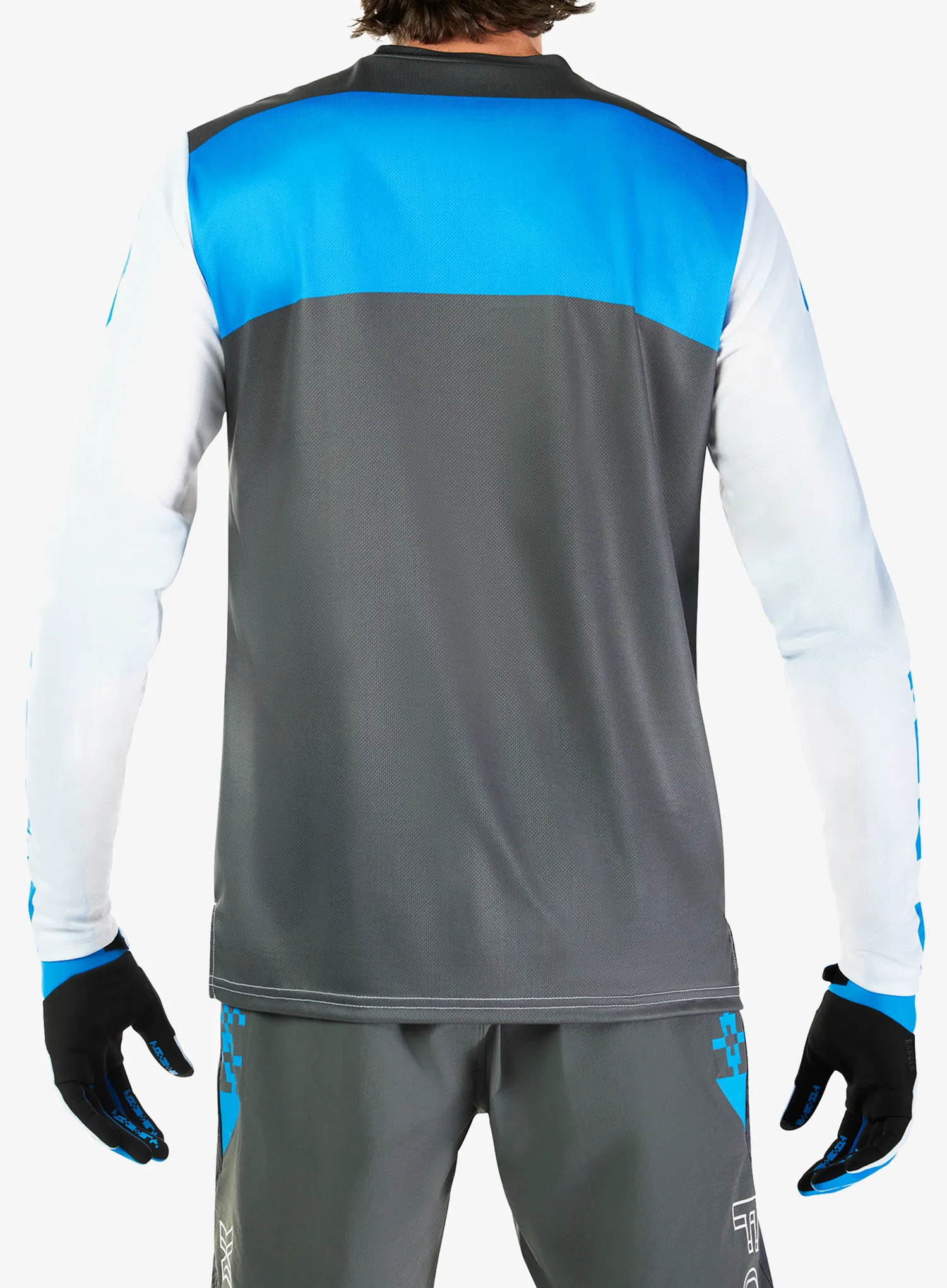Kolesarska jopa Fox Ranger Digi Image Long Sleeve Jersey - white
