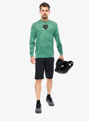 Kolesarska jopa Fox Ranger Tru Dri LS Jersey - pine