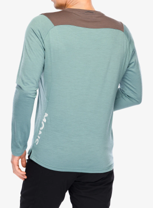 Kolesarska jopa Mons Royale Diversion Merino Bike Jersey Long Sleeve - desert sage/iron