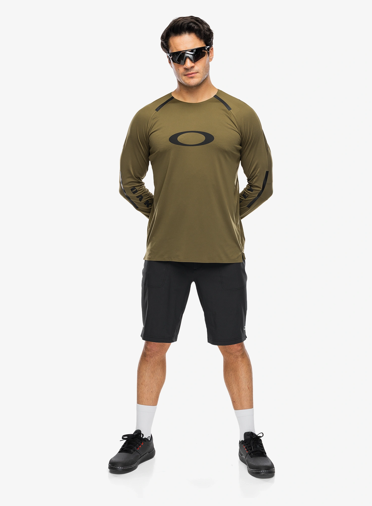 Kolesarska jopa Oakley Maven Scrub Elite LS Jersey - army green