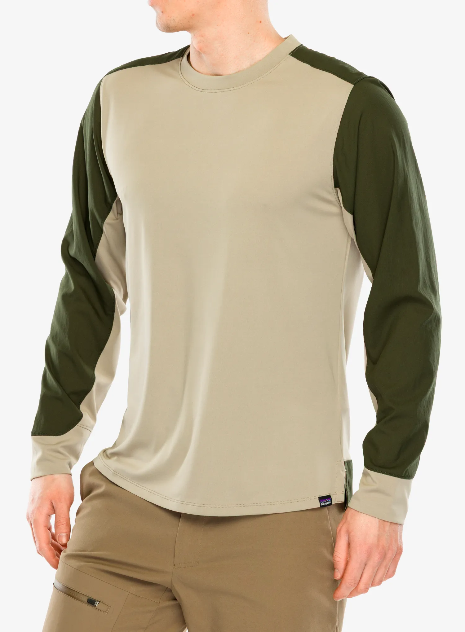 Kolesarska jopa Patagonia LS Dirt Craft Jersey - seabird grey