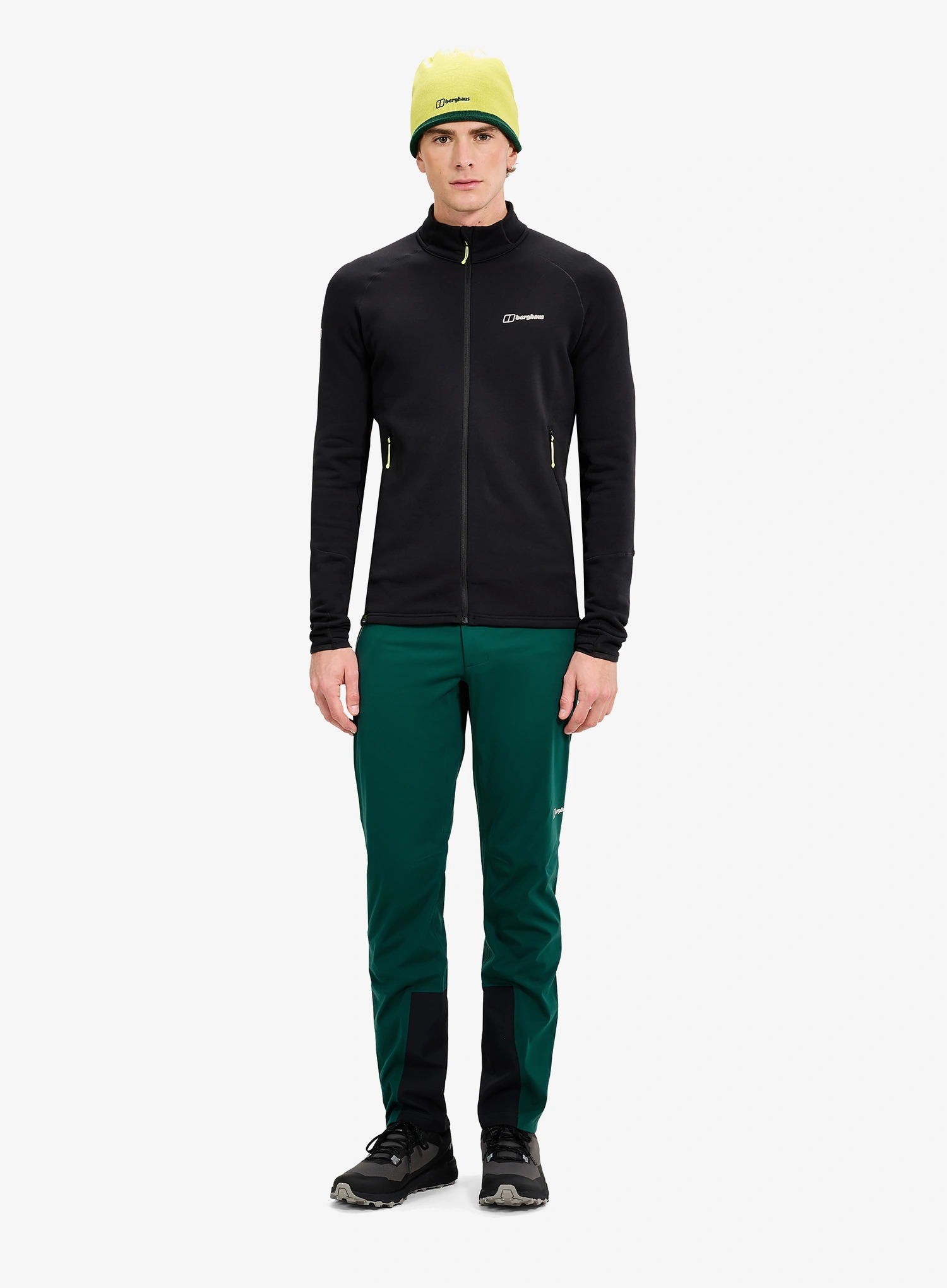 Jopica na zadrgo Berghaus Kinetic Powerstretch Jkt Am - jet black