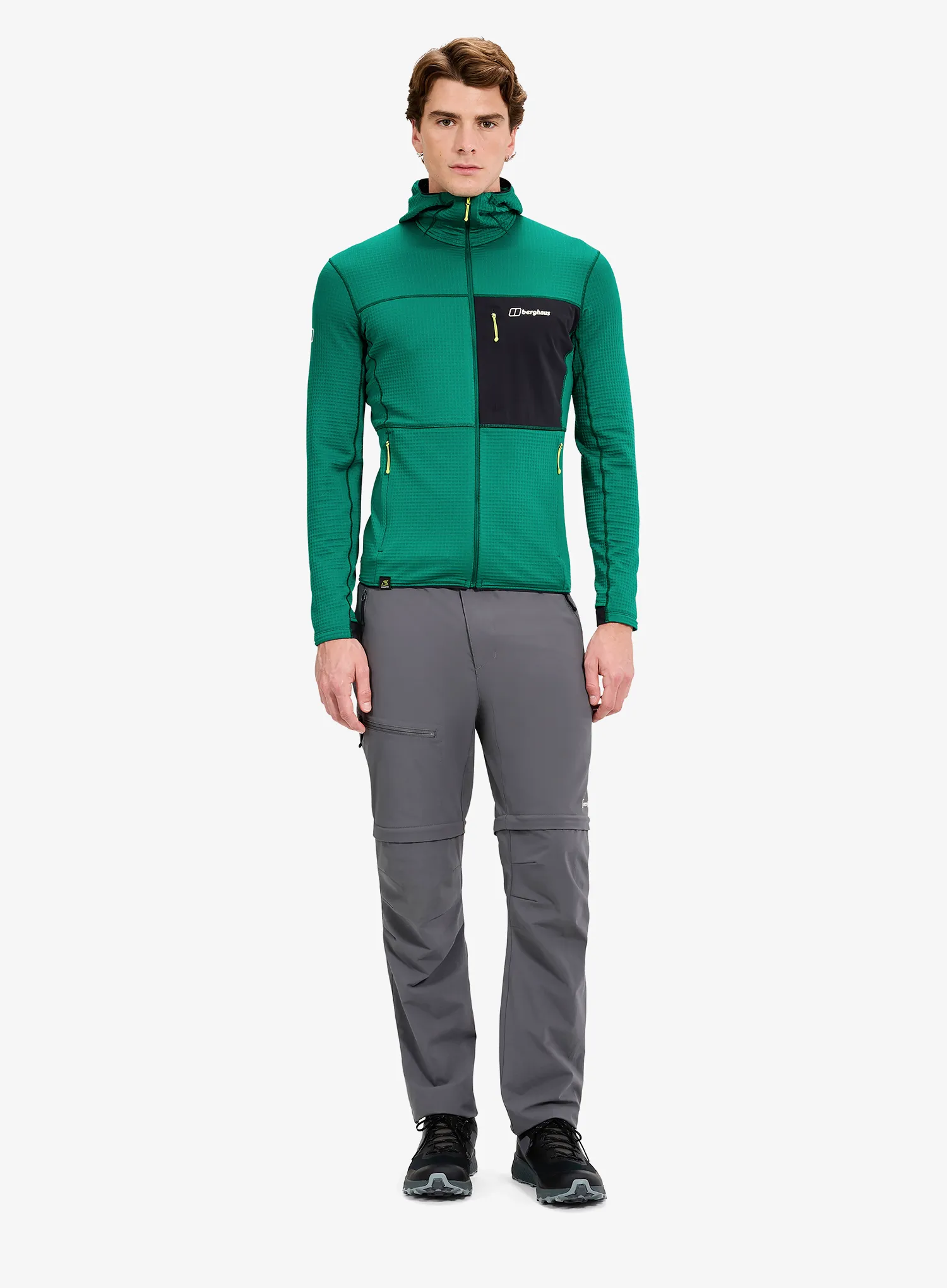 Jopica na zadrgo Berghaus Ridge-Hiker Hoody - meadow green/jet black