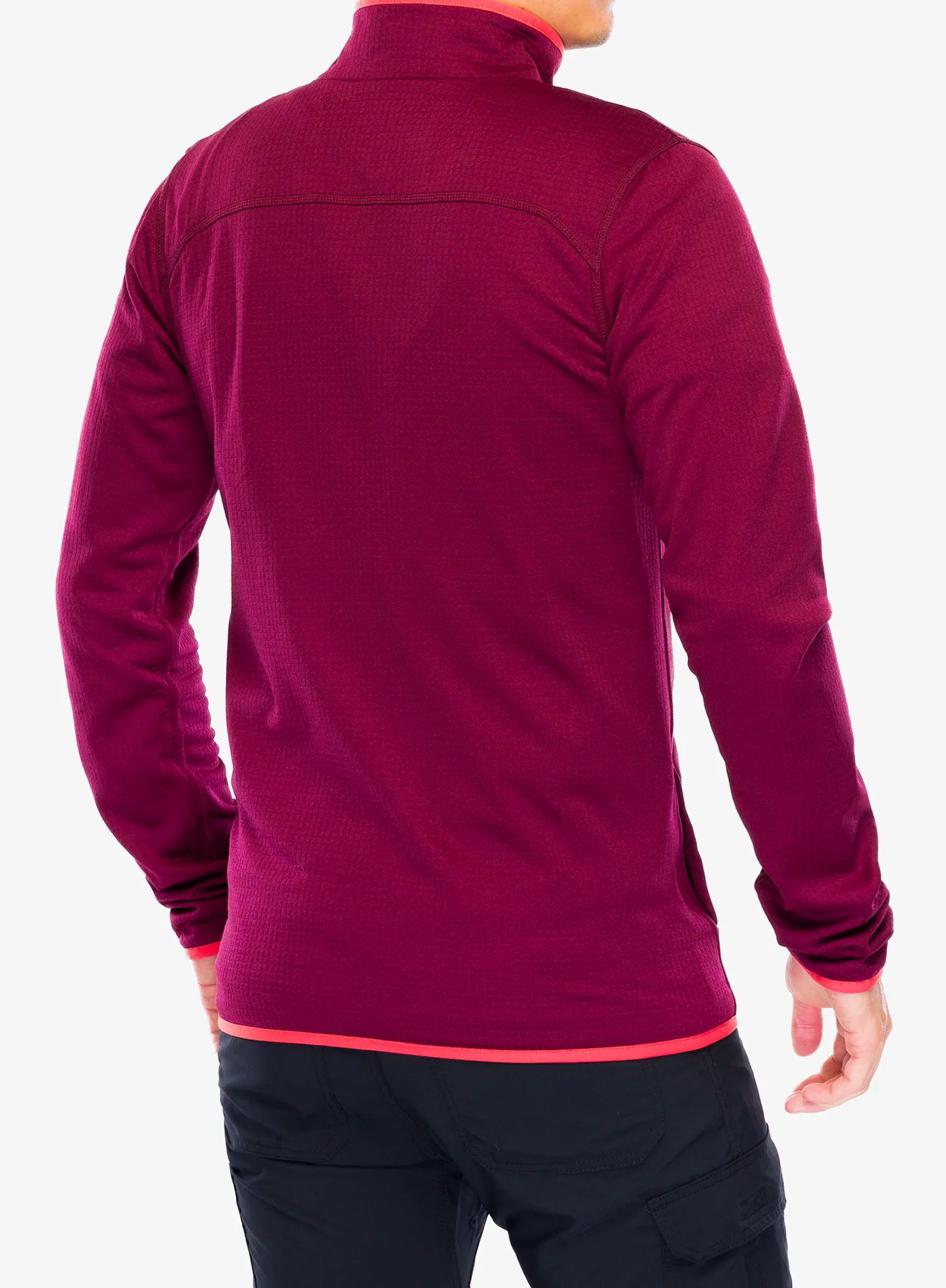 Jopica na zadrgo Columbia Essential Hike Grid Fleece Full Zip - rich wine