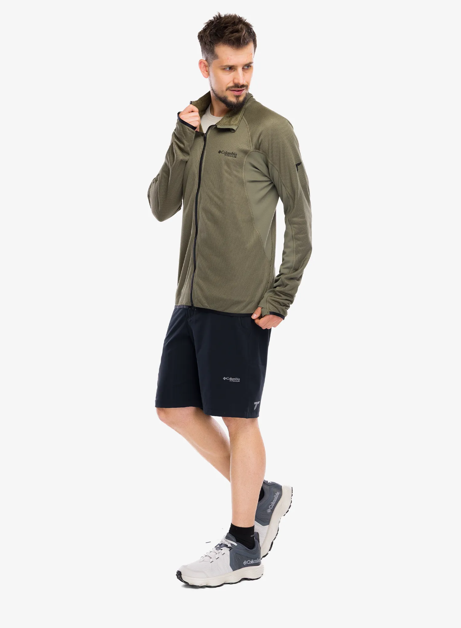 Jopica na zadrgo Columbia Summit Step Full Zip - stone green