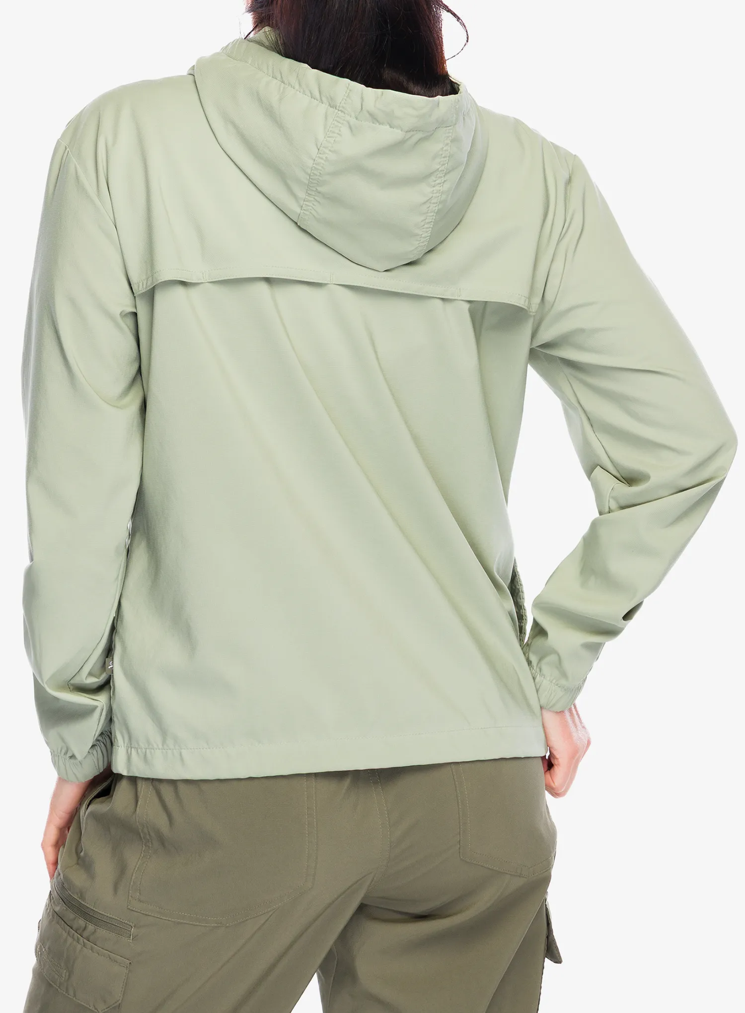 Ženska jopica z zadrgo Columbia Skien Valley Hooded LS Shirt - safari