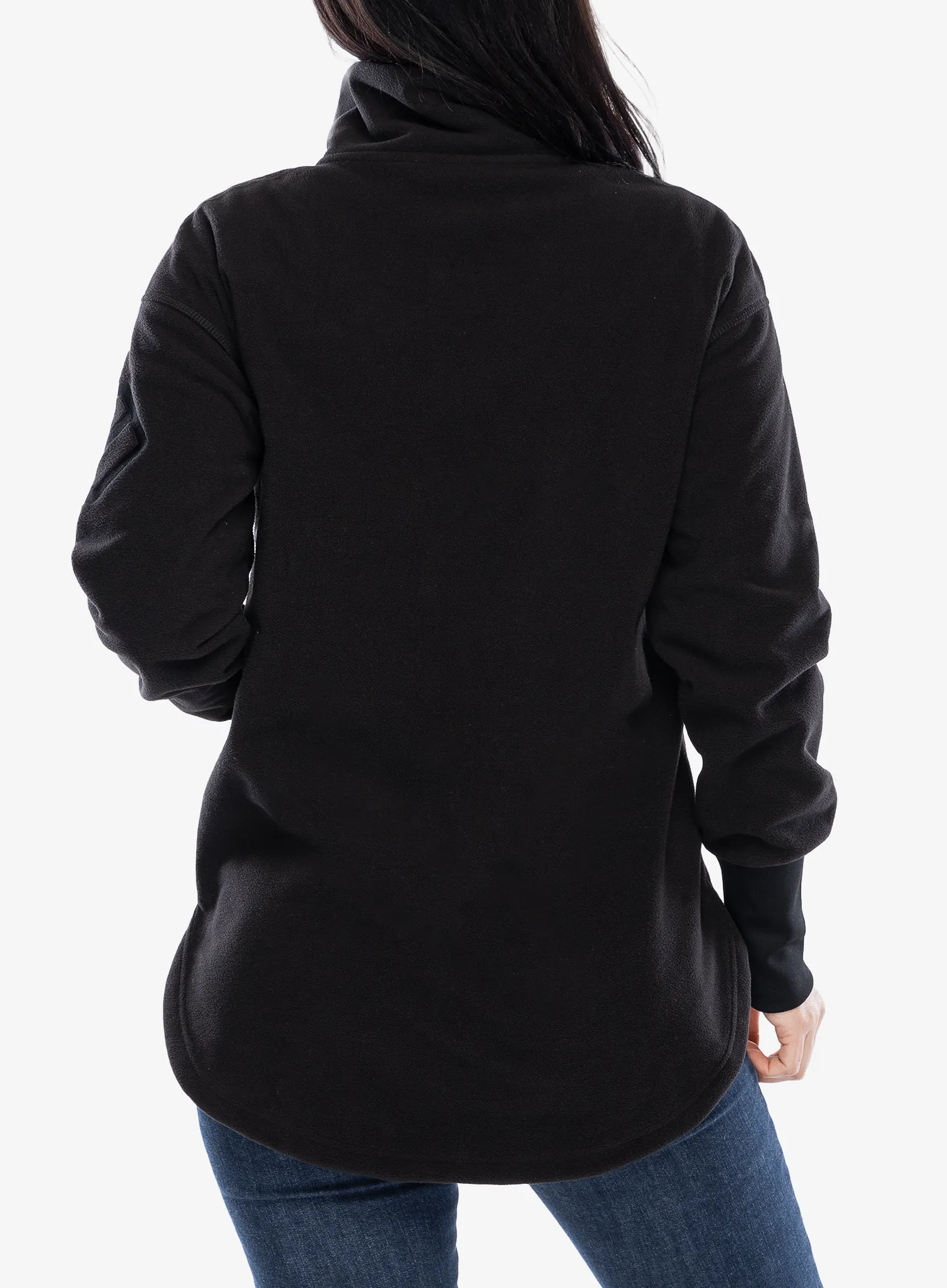 Ženska jopica z zadrgo Didriksons Ronja Fullzip - black