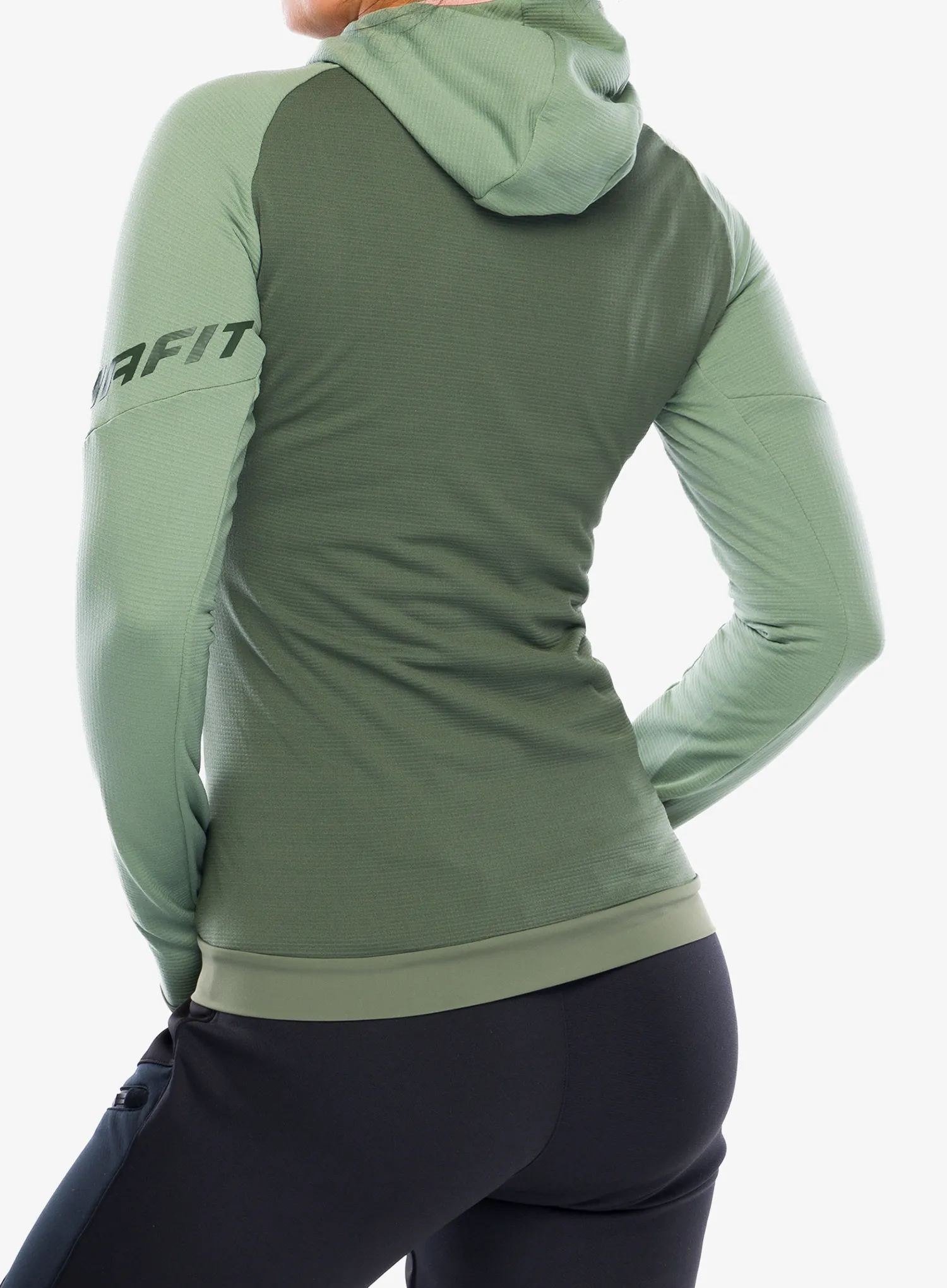 Ženska jopica z zadrgo Dynafit Radical Polartec Hooded Jacket - sage