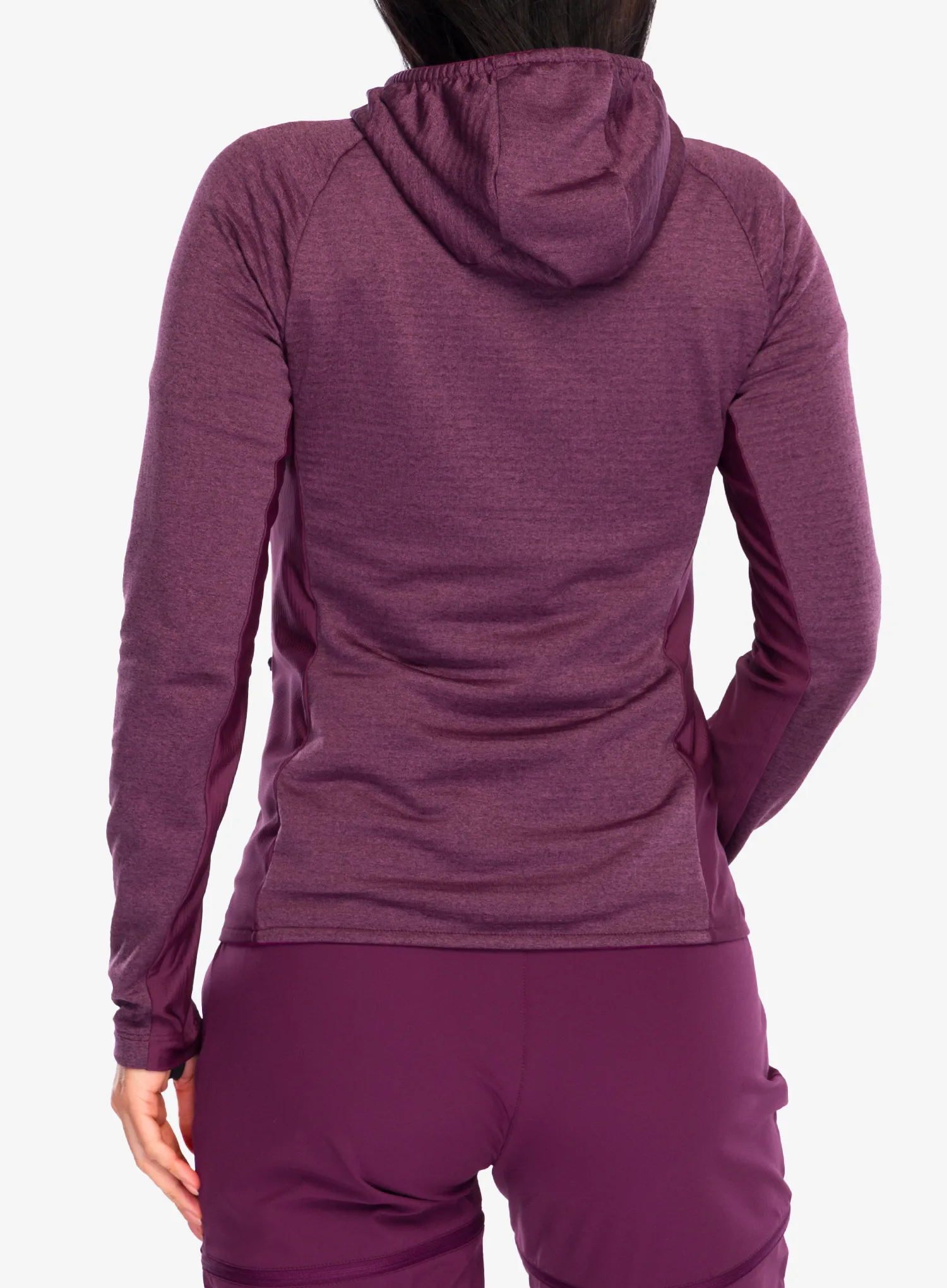 Ženska jopica z zadrgo Montura Dolomiti Hooded Maglia - wine red