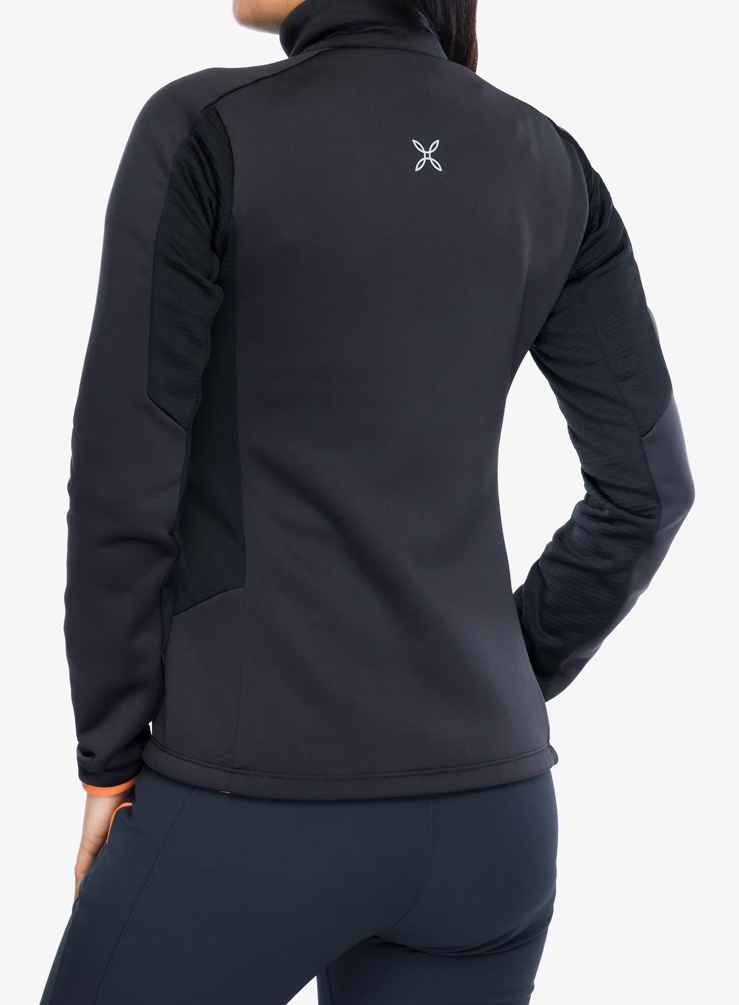 Ženska jopica z zadrgo Montura Pulse Maglia - anthracite/melon
