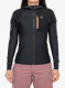 Ženska jopica z zadrgo Montura Spitze Hooded Maglia - anthracite/melon