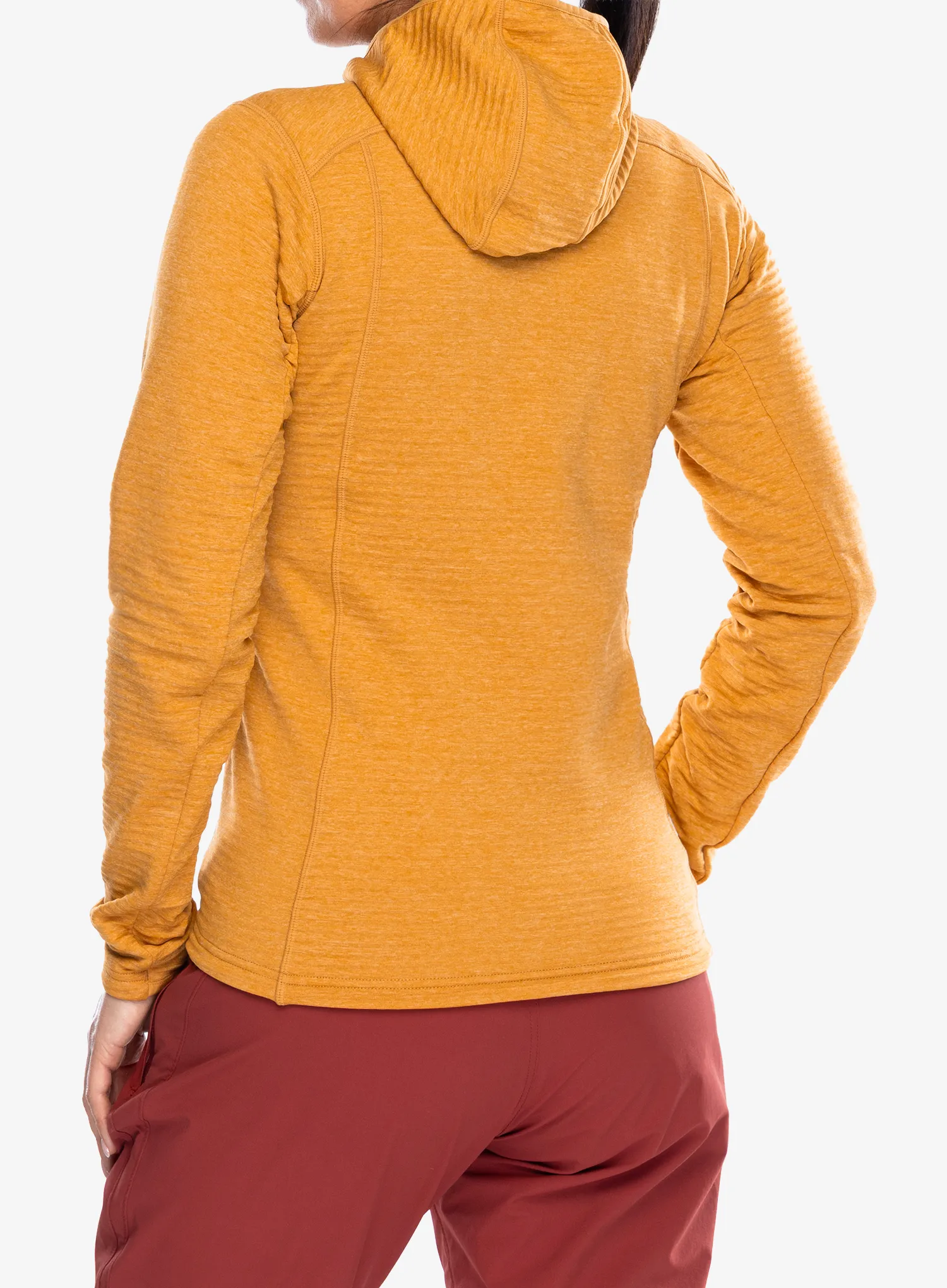Ženska jopica z zadrgo Mountain Equipment Apiro Hooded Jacket - butterscotch