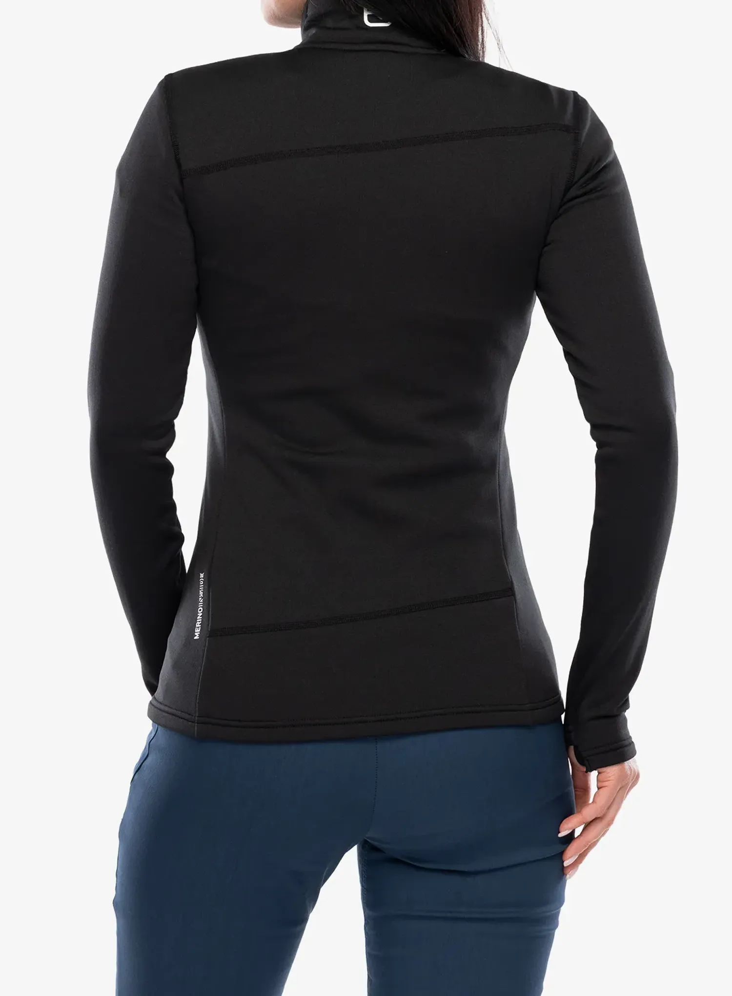 Ženska jopica z zadrgo Ortovox Fleece Light Jacket - black raven