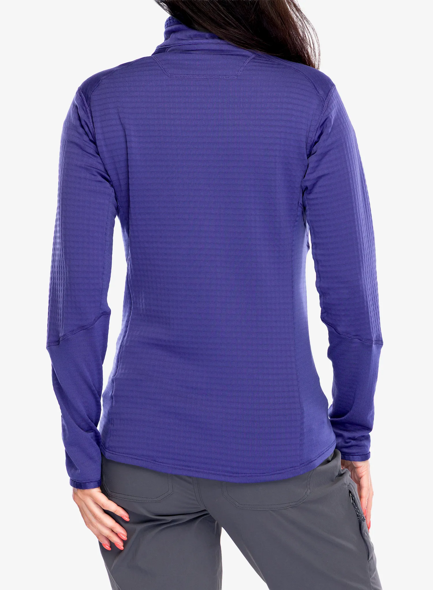 Ženska jopica z zadrgo Patagonia R1 Hybrid Jacket - solstice purple