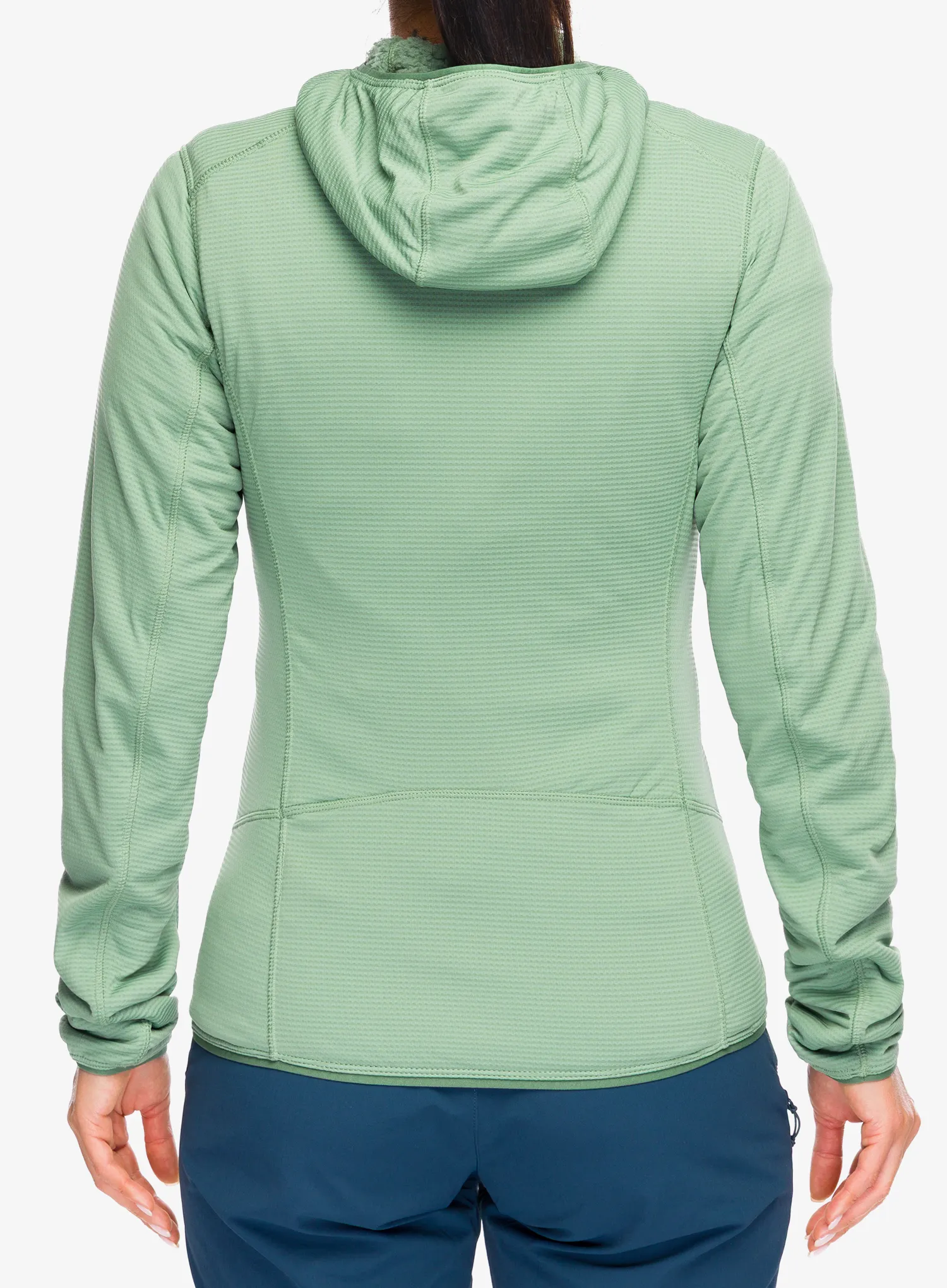 Ženska jopica z zadrgo Rab Evolute Hoody - dark fig green