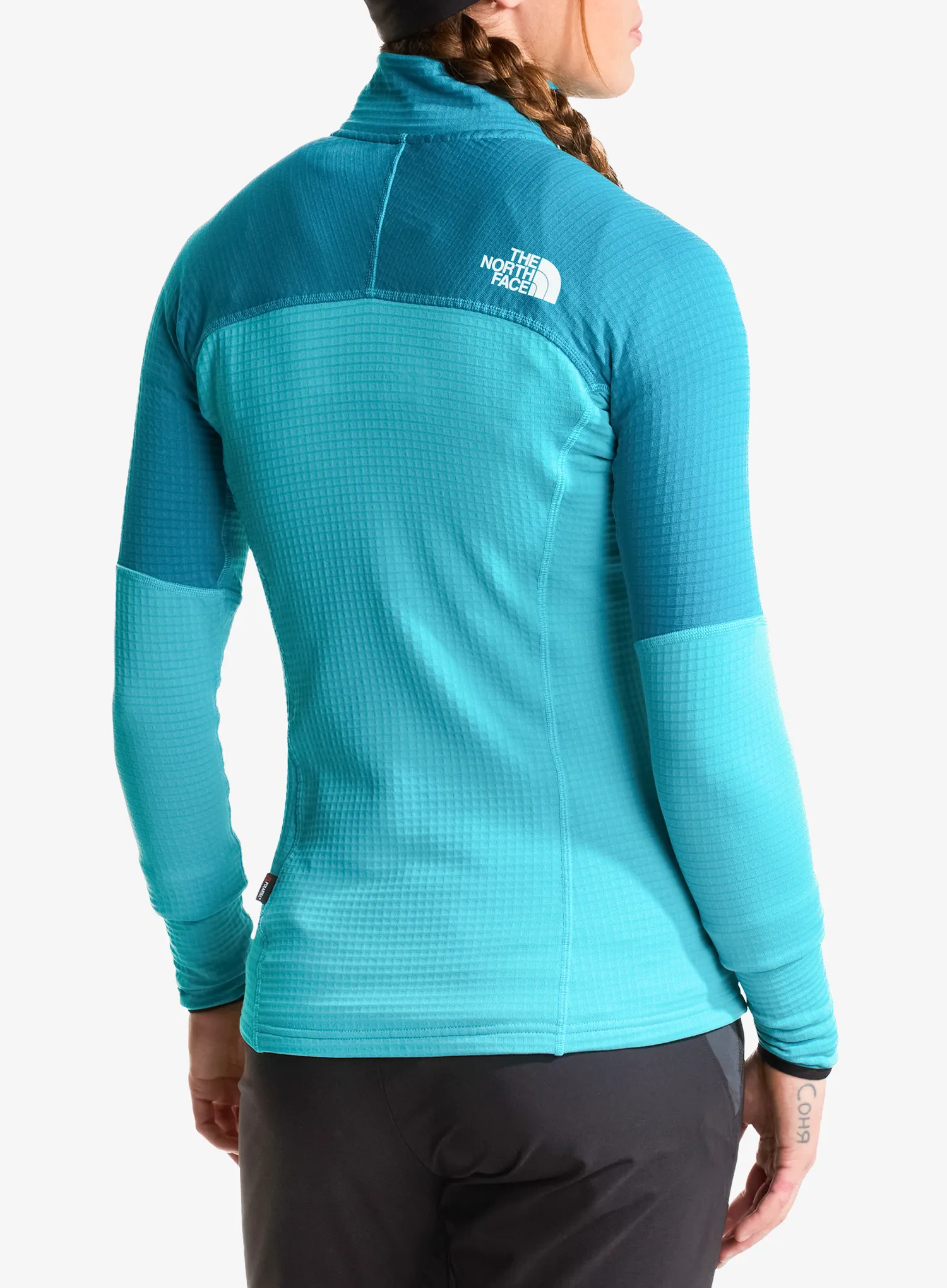 Ženska jopica z zadrgo The North Face Polartec Powergrid Stormgap Jacket - blue/deep teal
