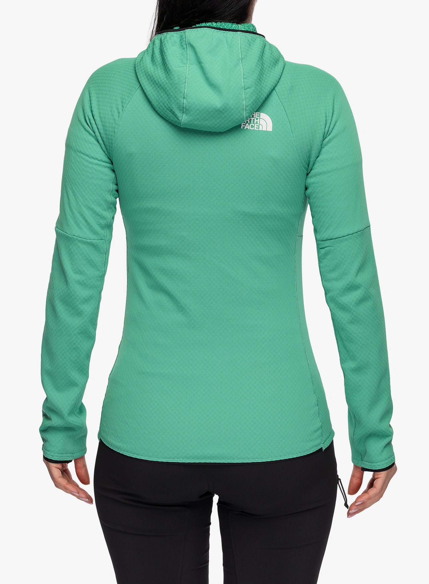 Ženska jopica z zadrgo The North Face Summit FutureFleece FZ Hoodie - nebula green
