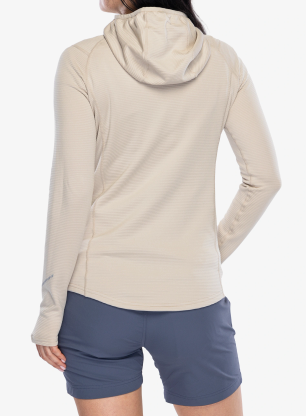 Ženska jopica z zadrgo Viking Birger Hoodie - beige