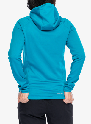 Ženska jopica z zadrgo Viking Jukon Hoodie Polartec - grass green