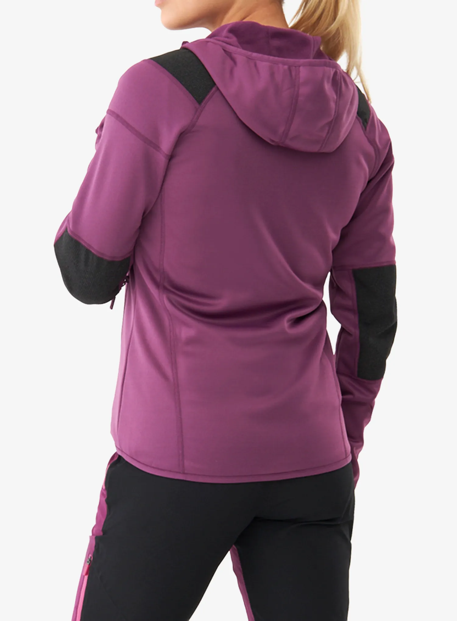 Ženska jopica z zadrgo Viking Yosemite Hoodie - violet/yellow