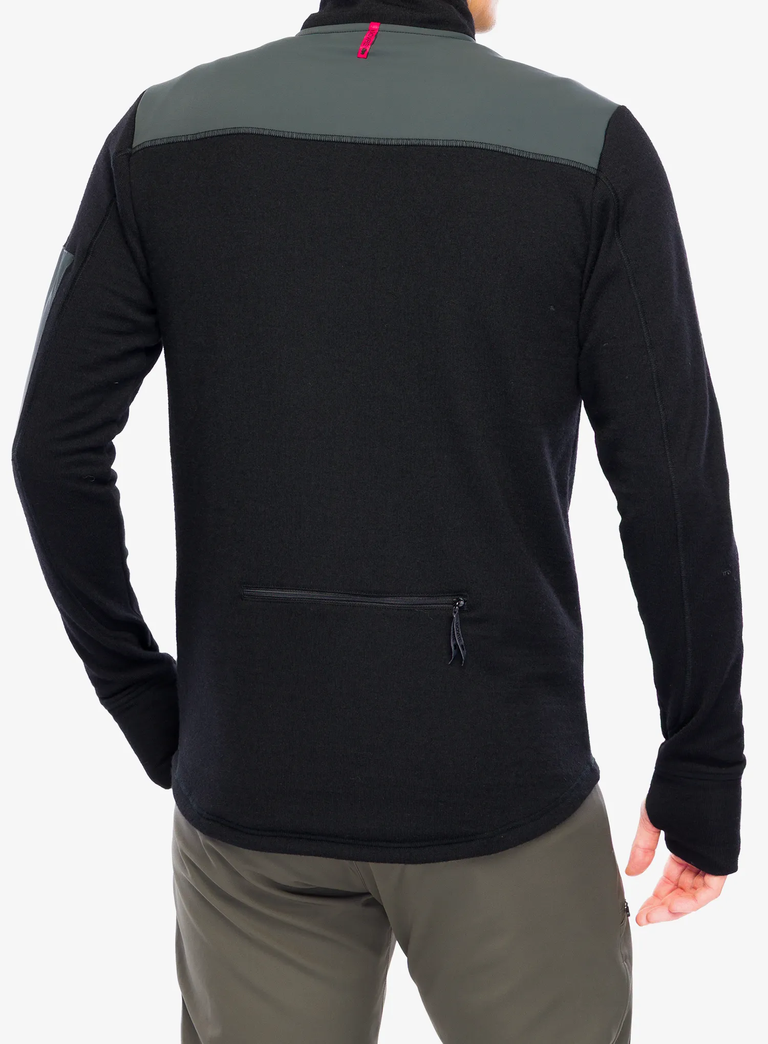 Jopica na zadrgo Dovre Outlayer Fleece Wool Zip - black