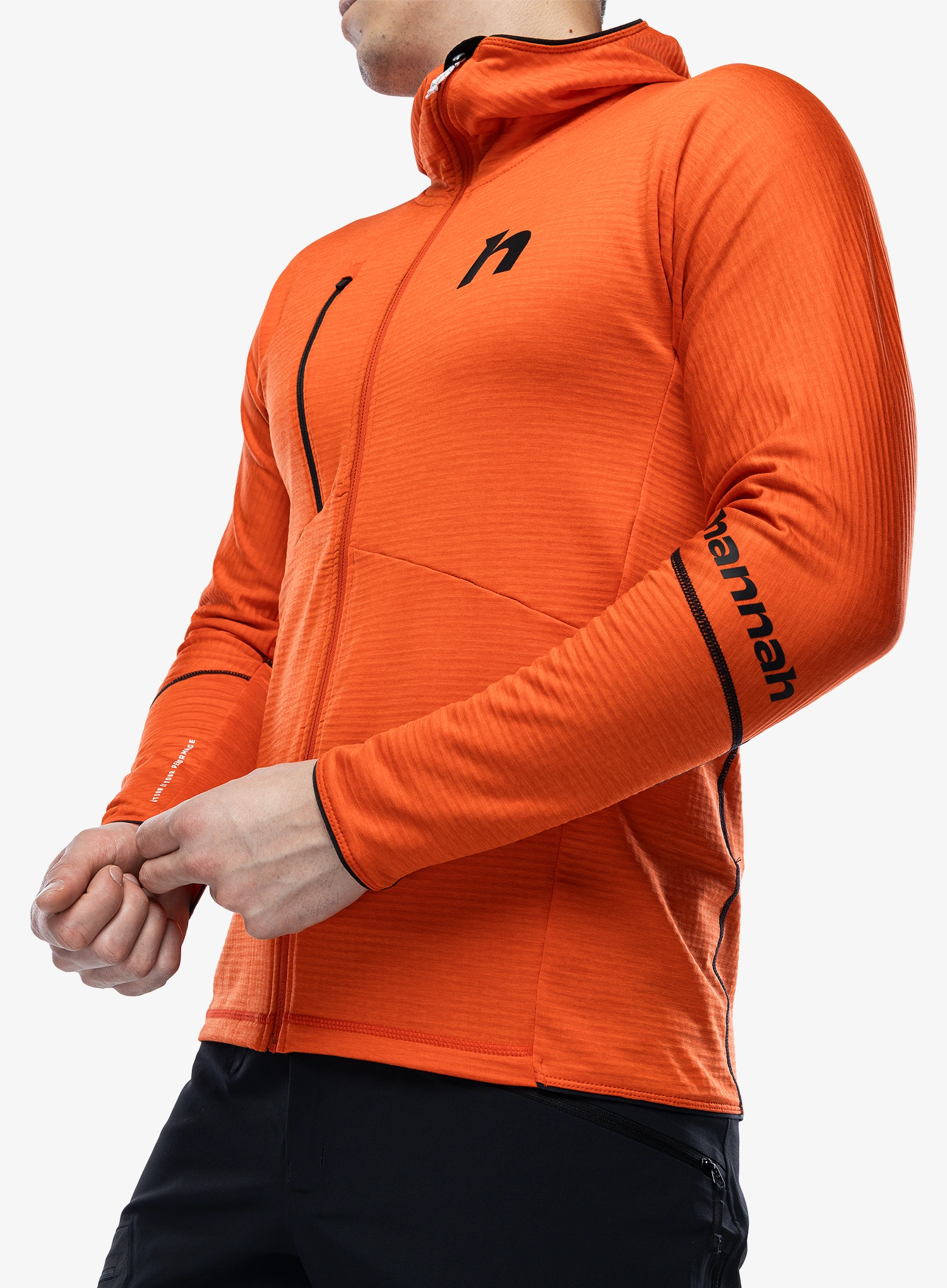 Jopica na zadrgo Hannah Niro Hoody - spicy orange mel