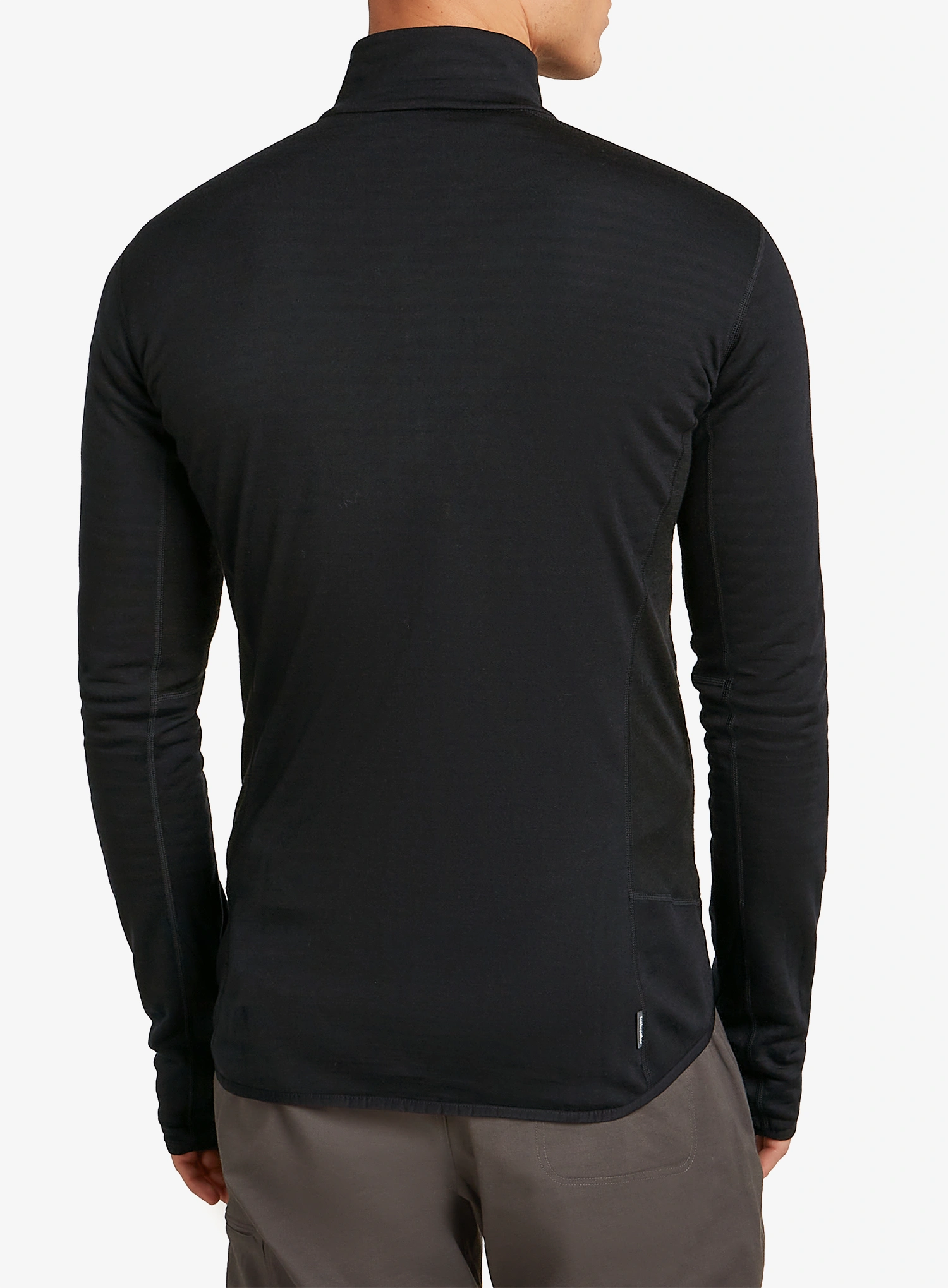 Jopica na zadrgo Icebreaker Merino Blend 300 RealFleece Descender LS Zip - black