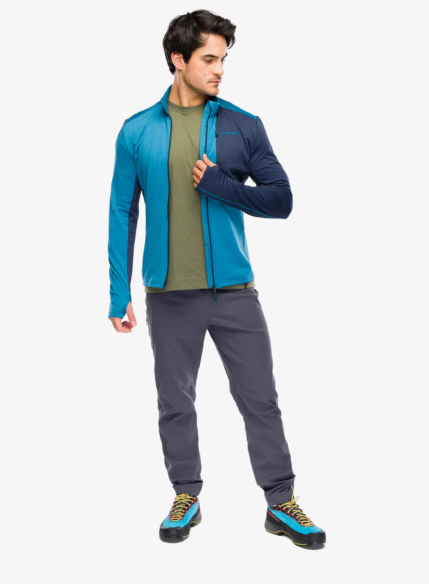 Jopica na zadrgo La Sportiva Chill Thermal Jacket - lake/night sky