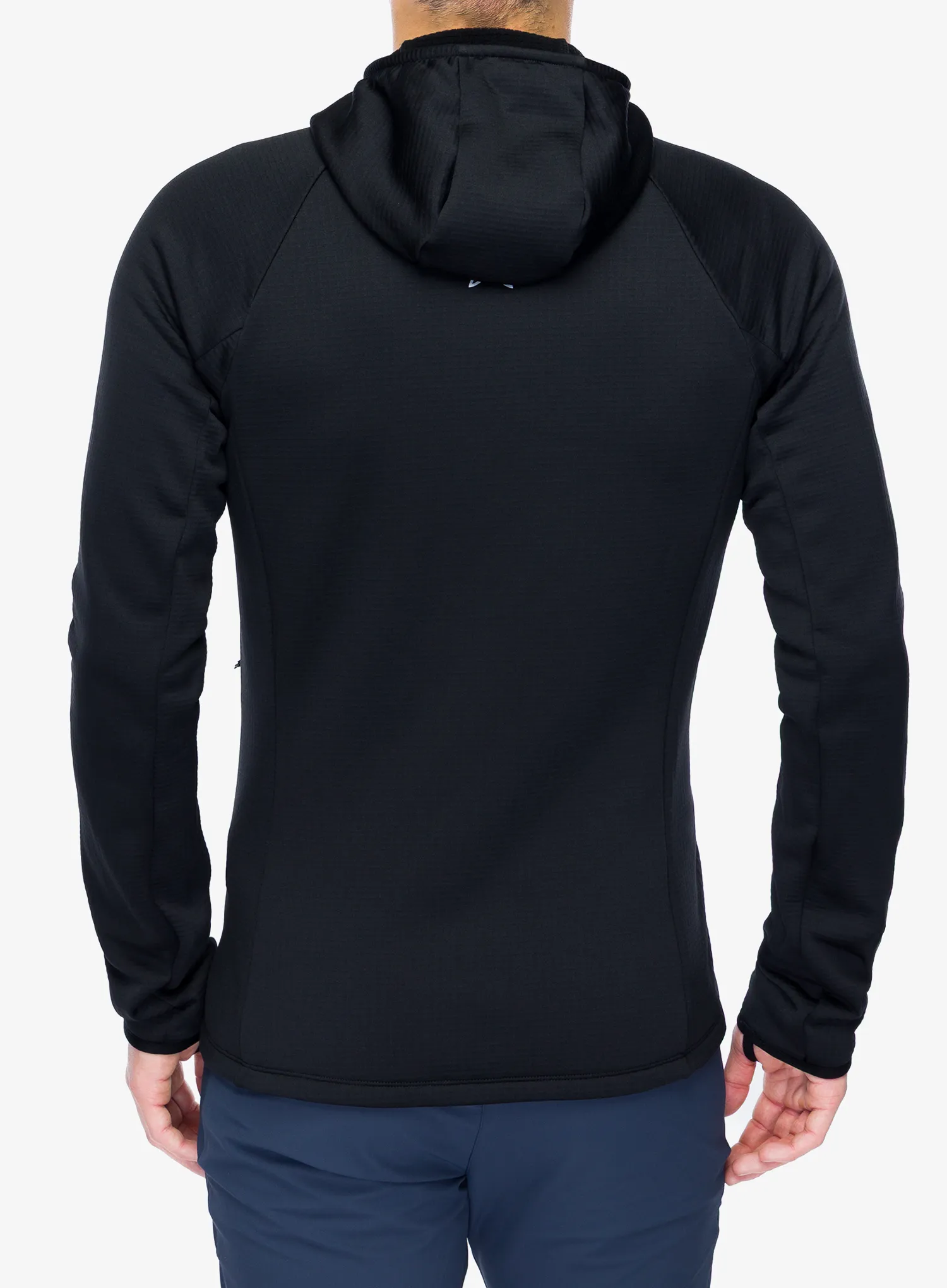 Jopica na zadrgo Montura Fadis Grid Hooded Maglia - black