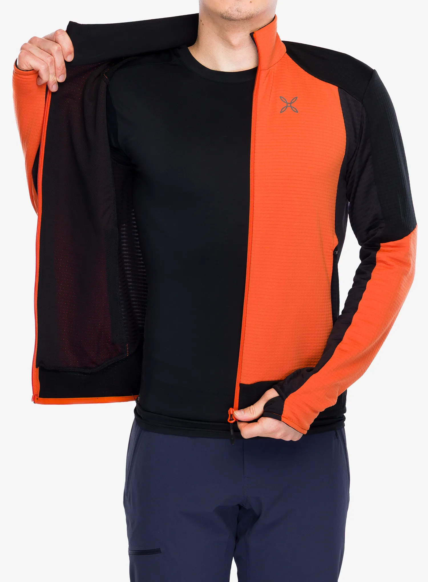Jopica na zadrgo Montura Stretch Color Maglia - orange/orange